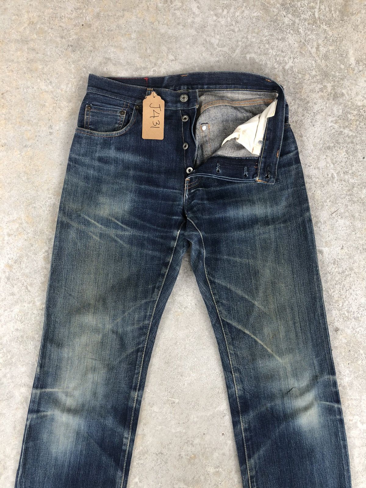 PPFM PPFM Selvedge Denim Distressed Jeans Size US 31 - 3 Thumbnail