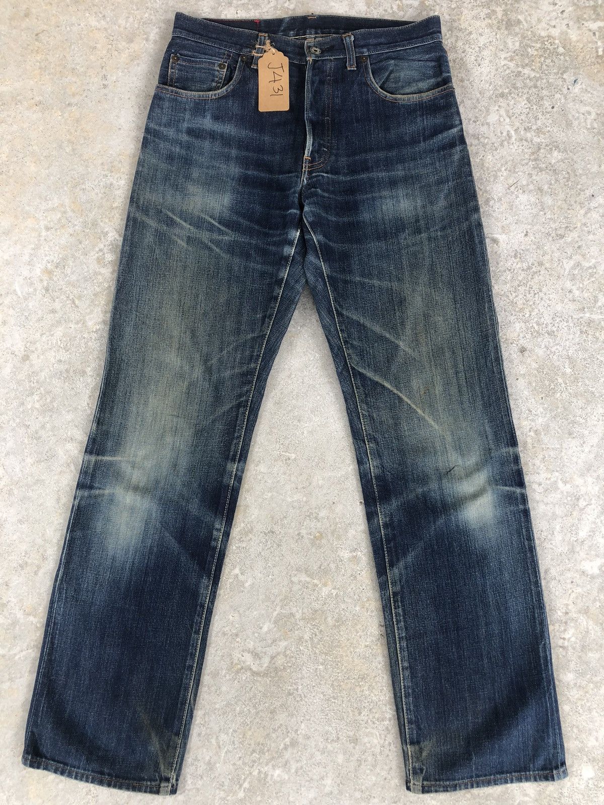 PPFM PPFM Selvedge Denim Distressed Jeans Size US 31 - 1 Thumbnail