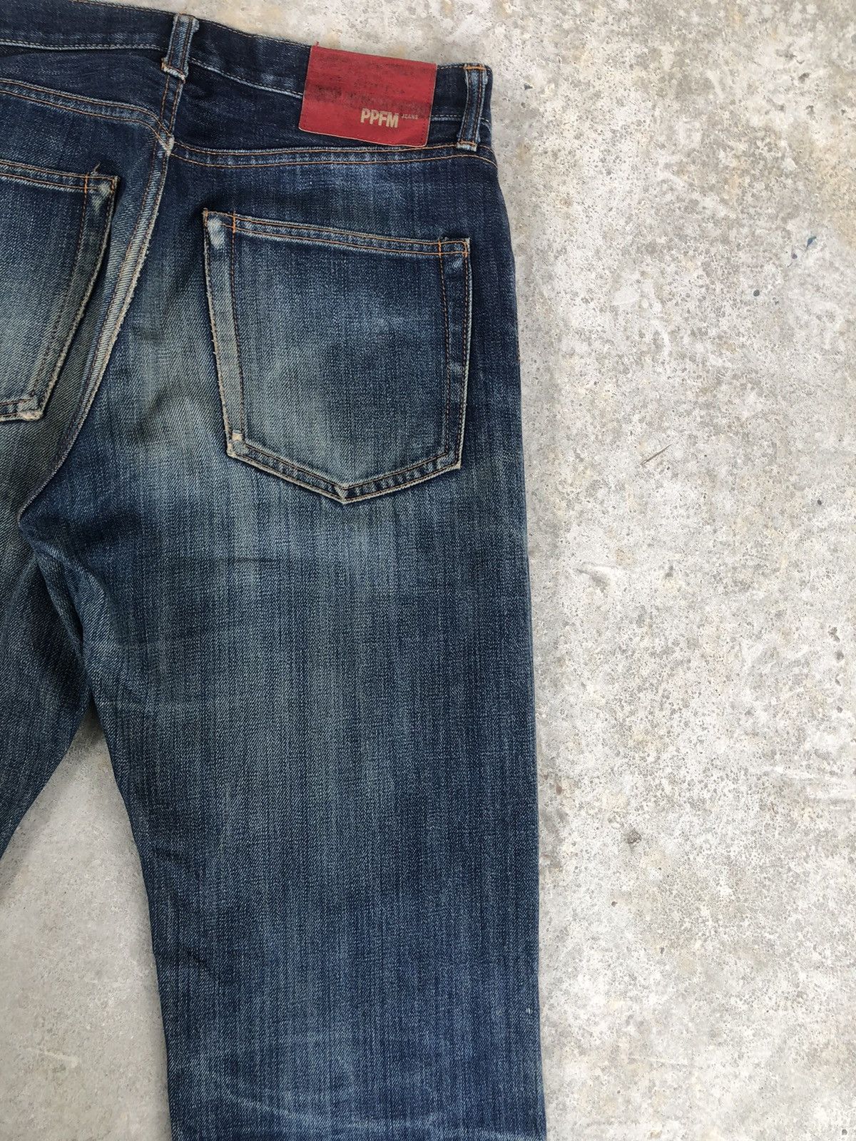 PPFM PPFM Selvedge Denim Distressed Jeans Size US 31 - 10 Thumbnail