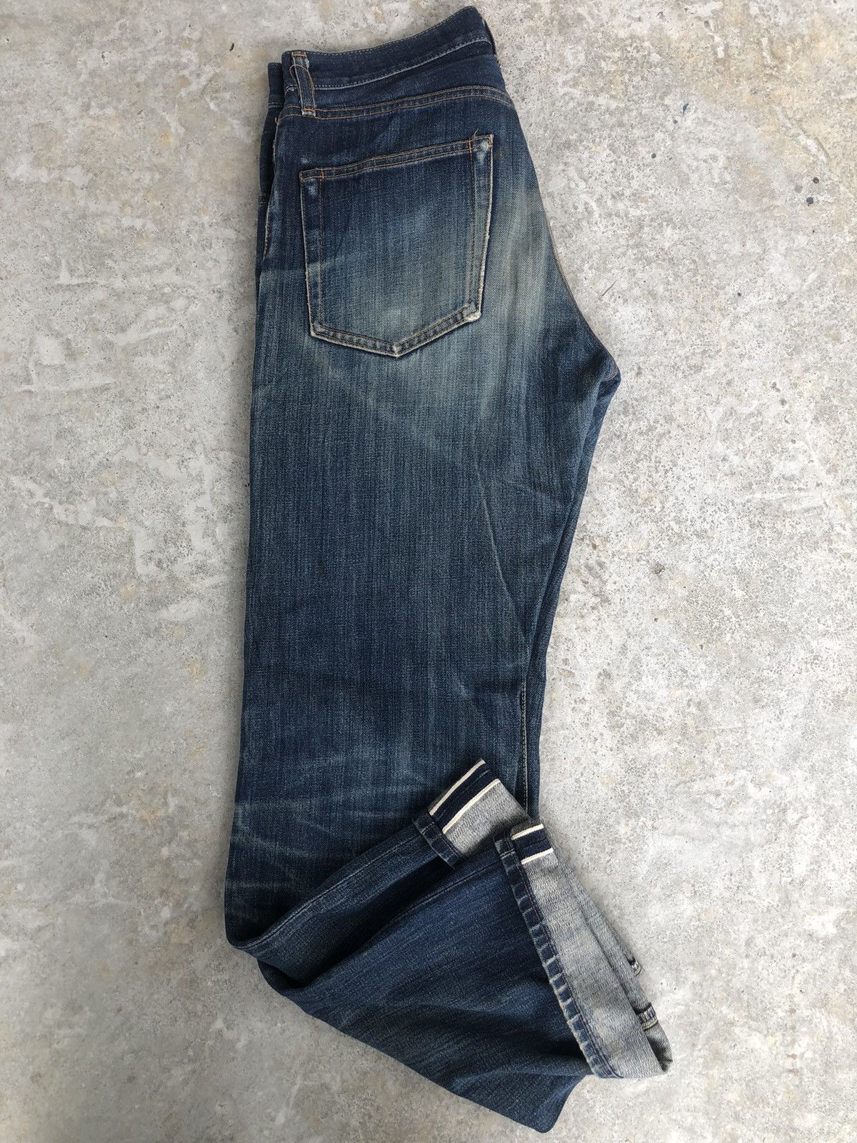 PPFM PPFM Selvedge Denim Distressed Jeans Size US 31 - 17 Thumbnail