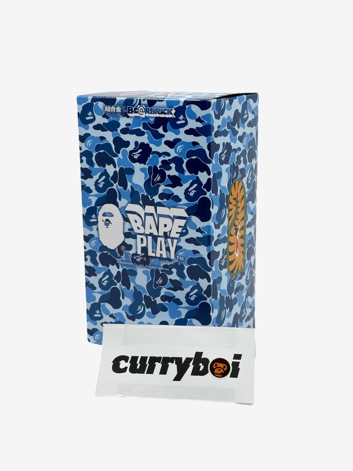 Bape Bearbrick x BAPE ABC Camo Shark Chogokin 200% Blue Size ONE SIZE - 4 Thumbnail