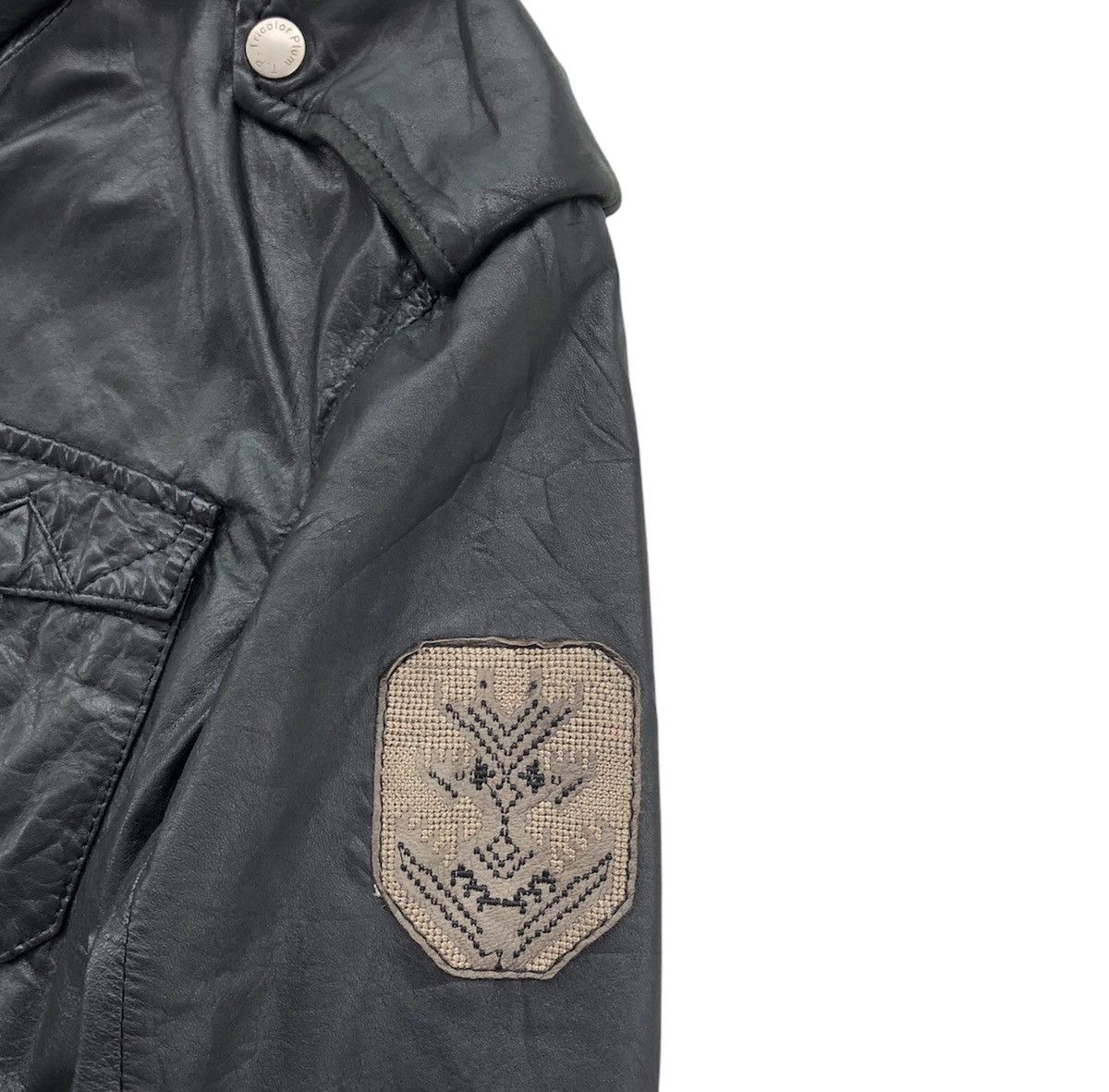 Diesel Diesel T. P Tricolor Plum Full Leather Biker Jacket Size US M / EU 48-50 / 2 - 6 Thumbnail