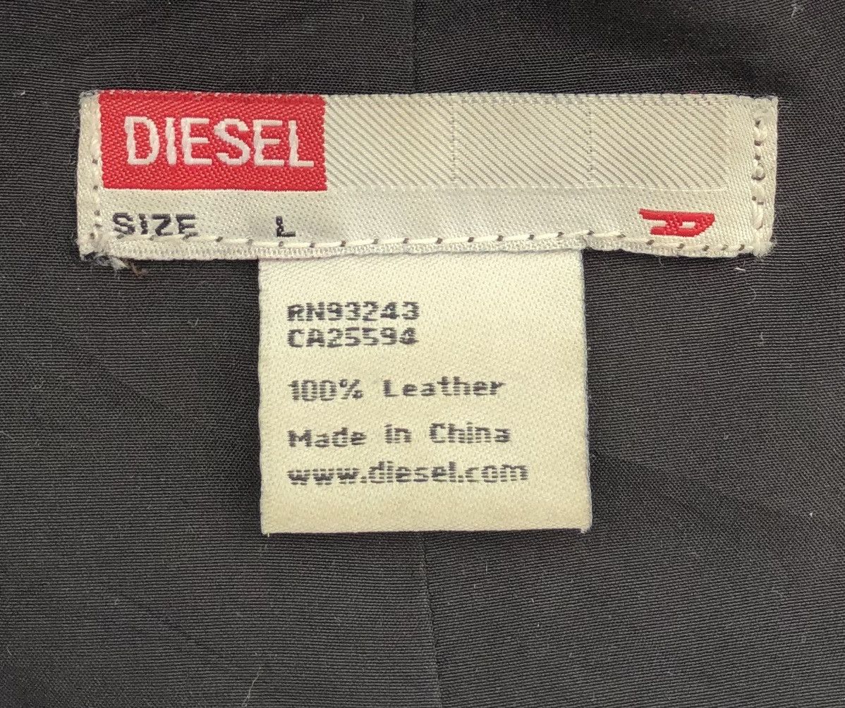 Diesel Diesel T. P Tricolor Plum Full Leather Biker Jacket Size US M / EU 48-50 / 2 - 16 Thumbnail