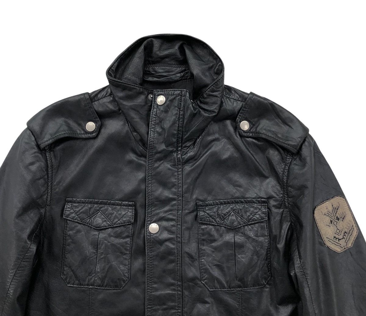 Diesel Diesel T. P Tricolor Plum Full Leather Biker Jacket Size US M / EU 48-50 / 2 - 3 Thumbnail