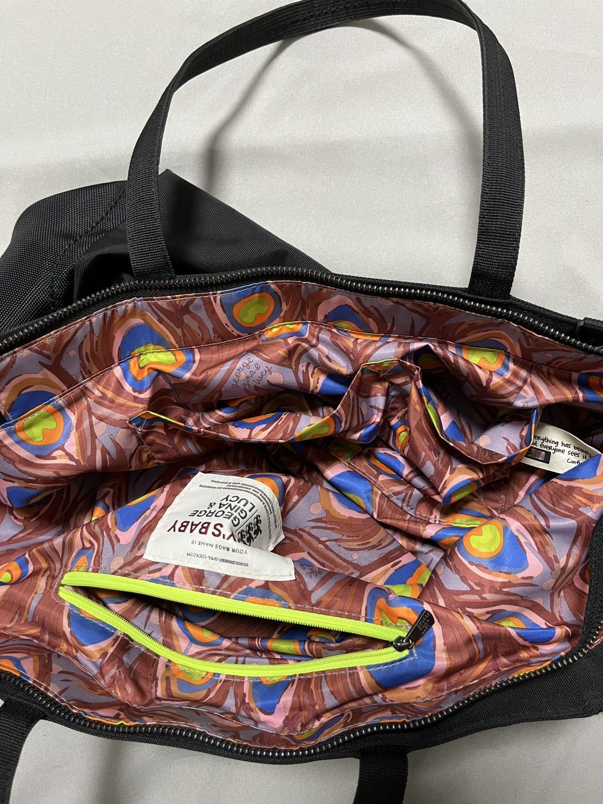 Japanese Brand GGL George Gina Lucy Jonny's Baby Tote Hand Big Shopper Bag Size ONE SIZE - 16 Thumbnail