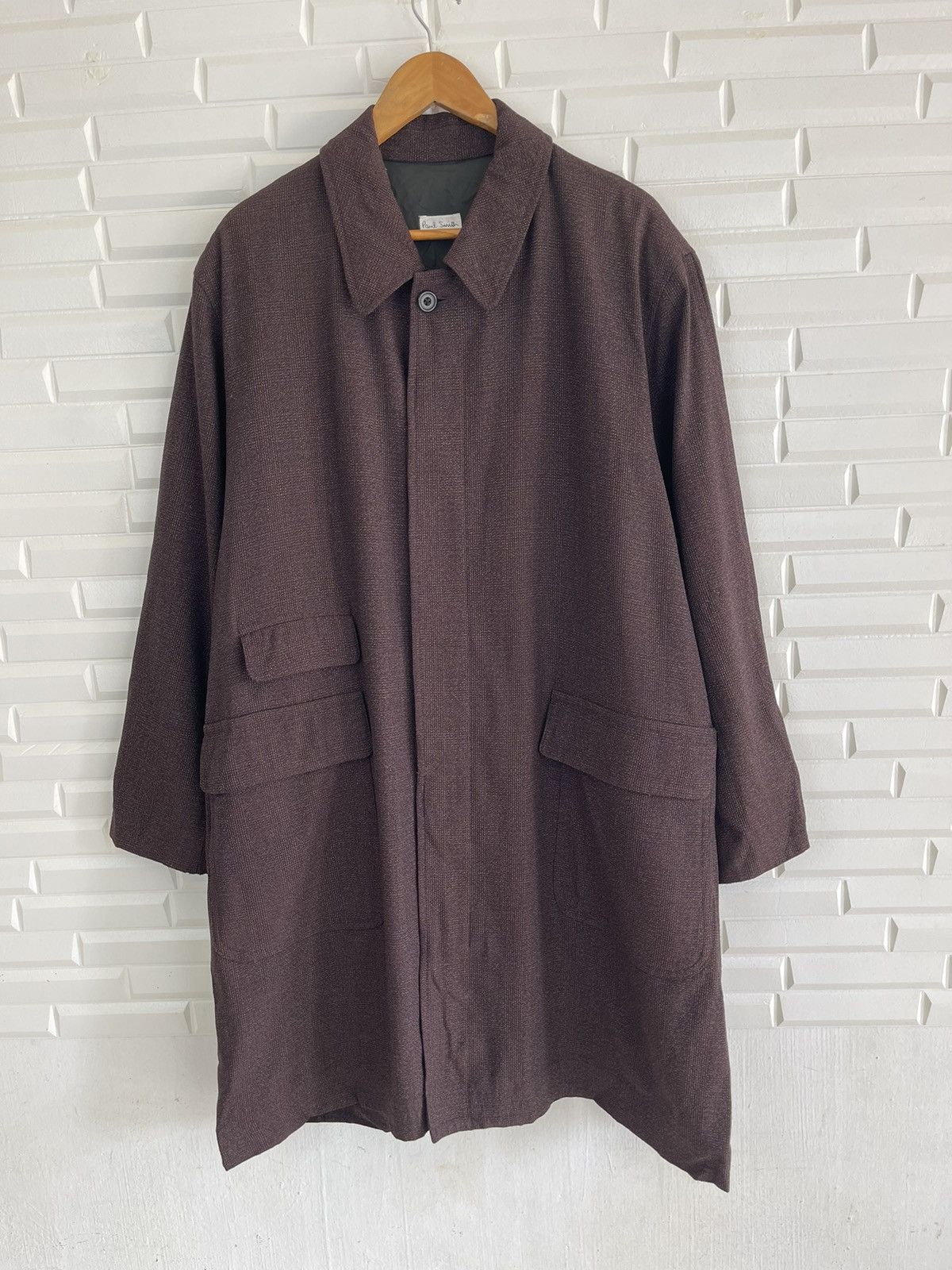 Paul Smith 🚨OFFER NOW🔥Vintage Classic Retro Tartan Trench Coat 80’s Size US M / EU 48-50 / 2 - 1 Thumbnail