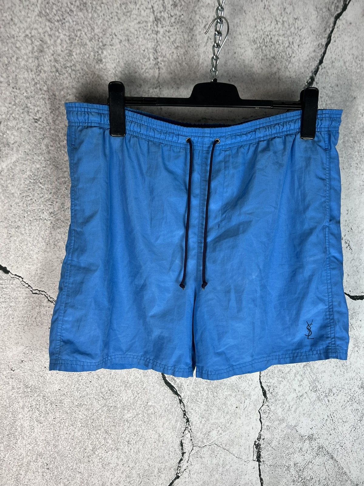 Yves Saint Laurent Vintage YSL big logo shorts Size US 36 / EU 52 - 1 Thumbnail