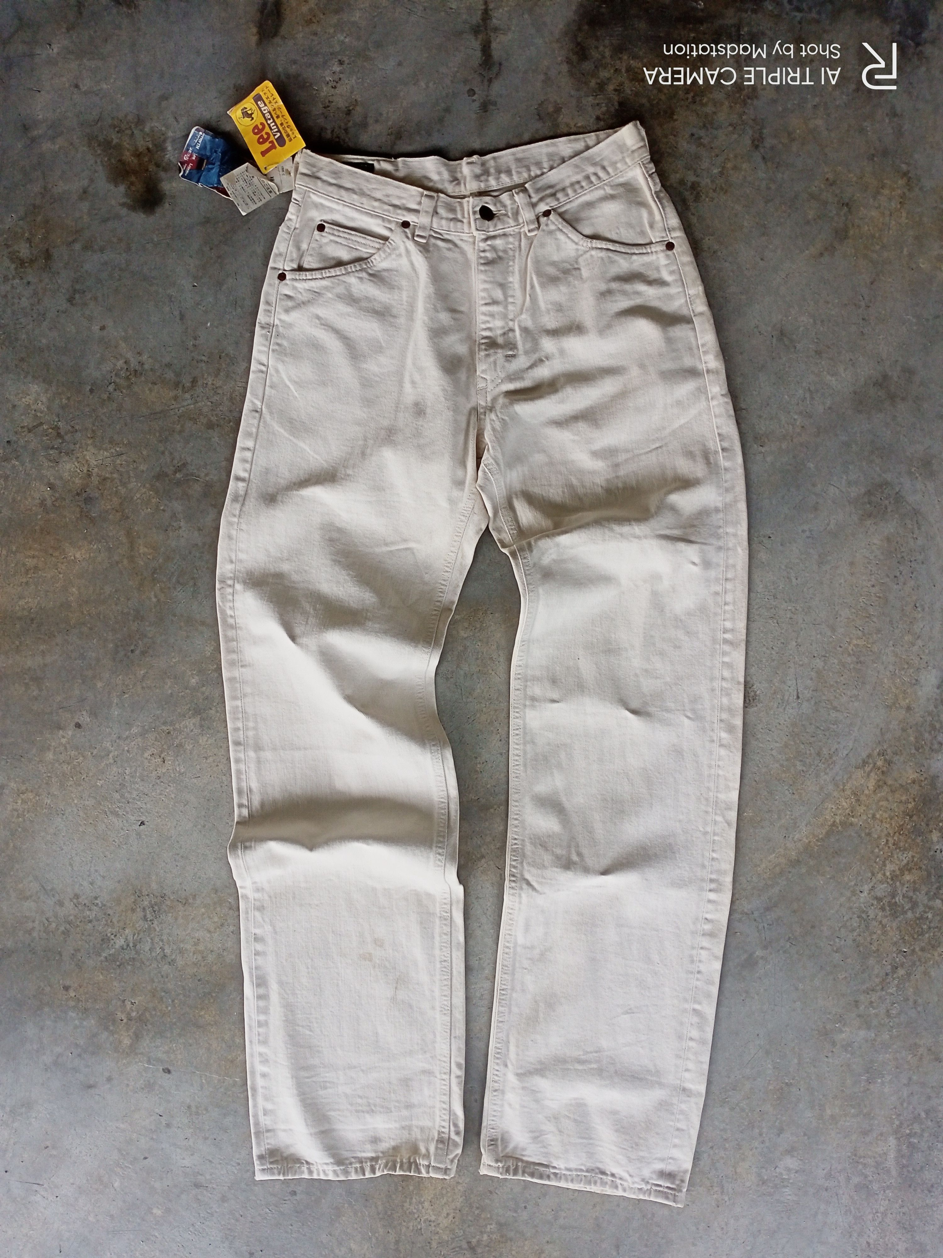 image of Lee Vintage Pants 30X35 in White, Men's