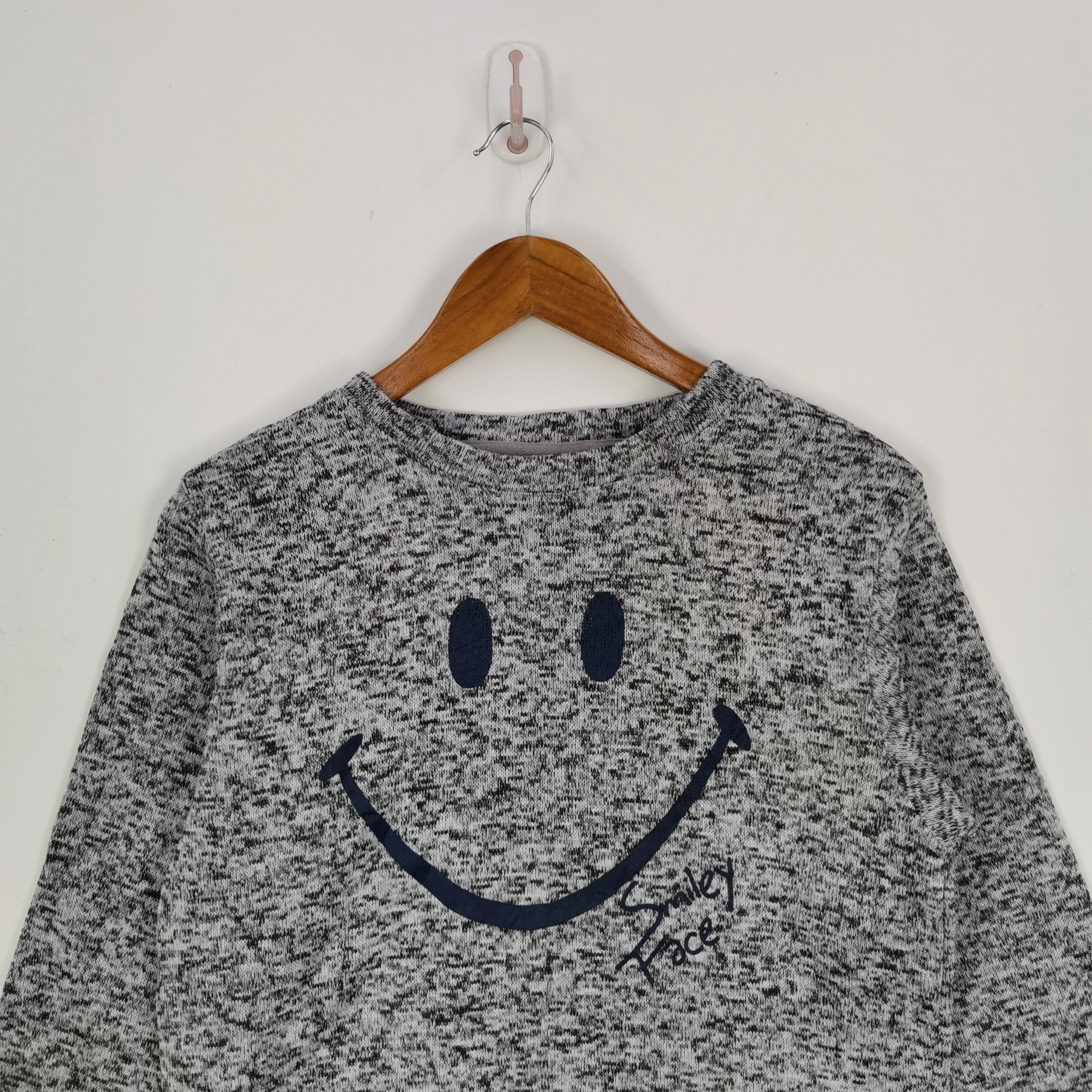 Japanese Brand × Vintage Smile Sweatshirt Smiley Face Kapital Japanese Pullover Size US M / EU 48-50 / 2 - 2 Thumbnail