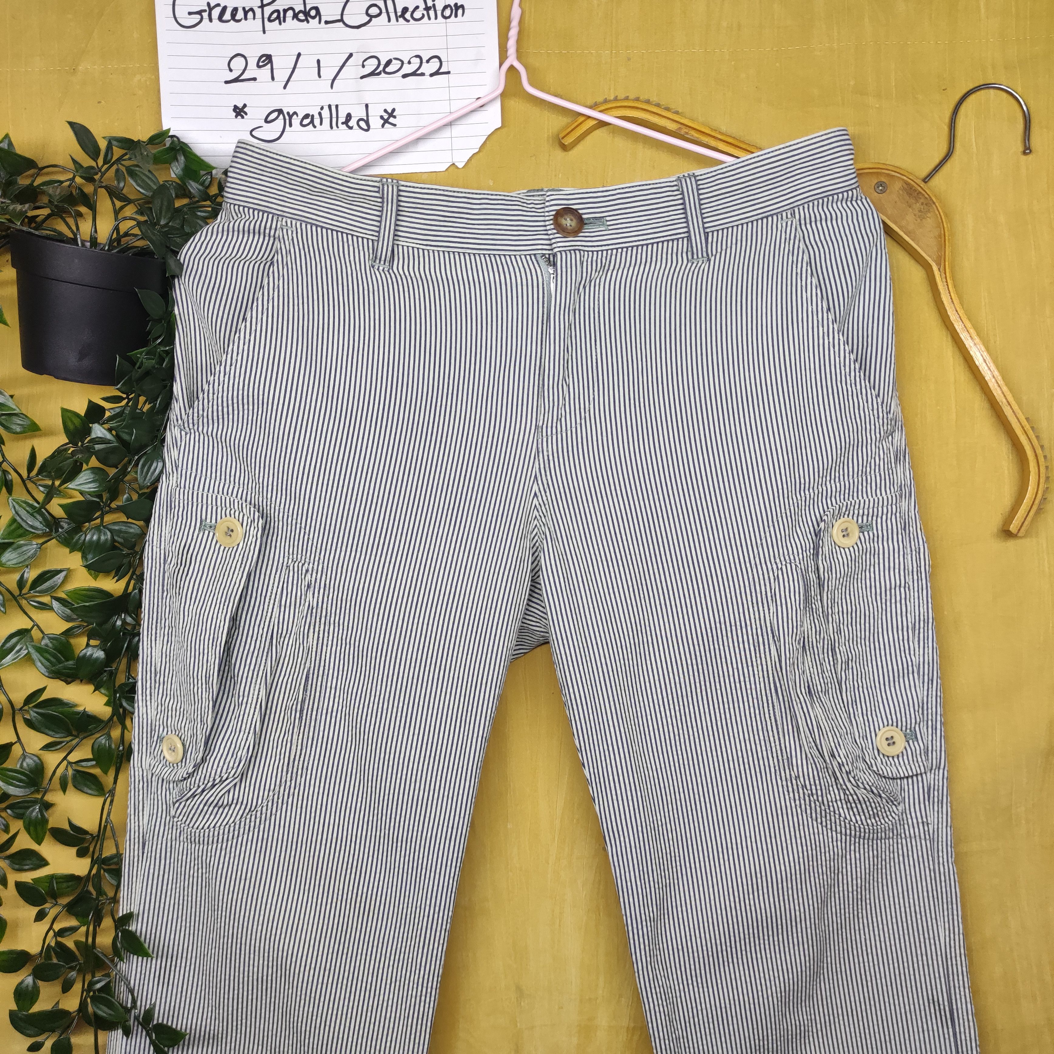Issey Miyake a86 Issey Miyake hickory monkey pant Size US 31 - 10 Thumbnail