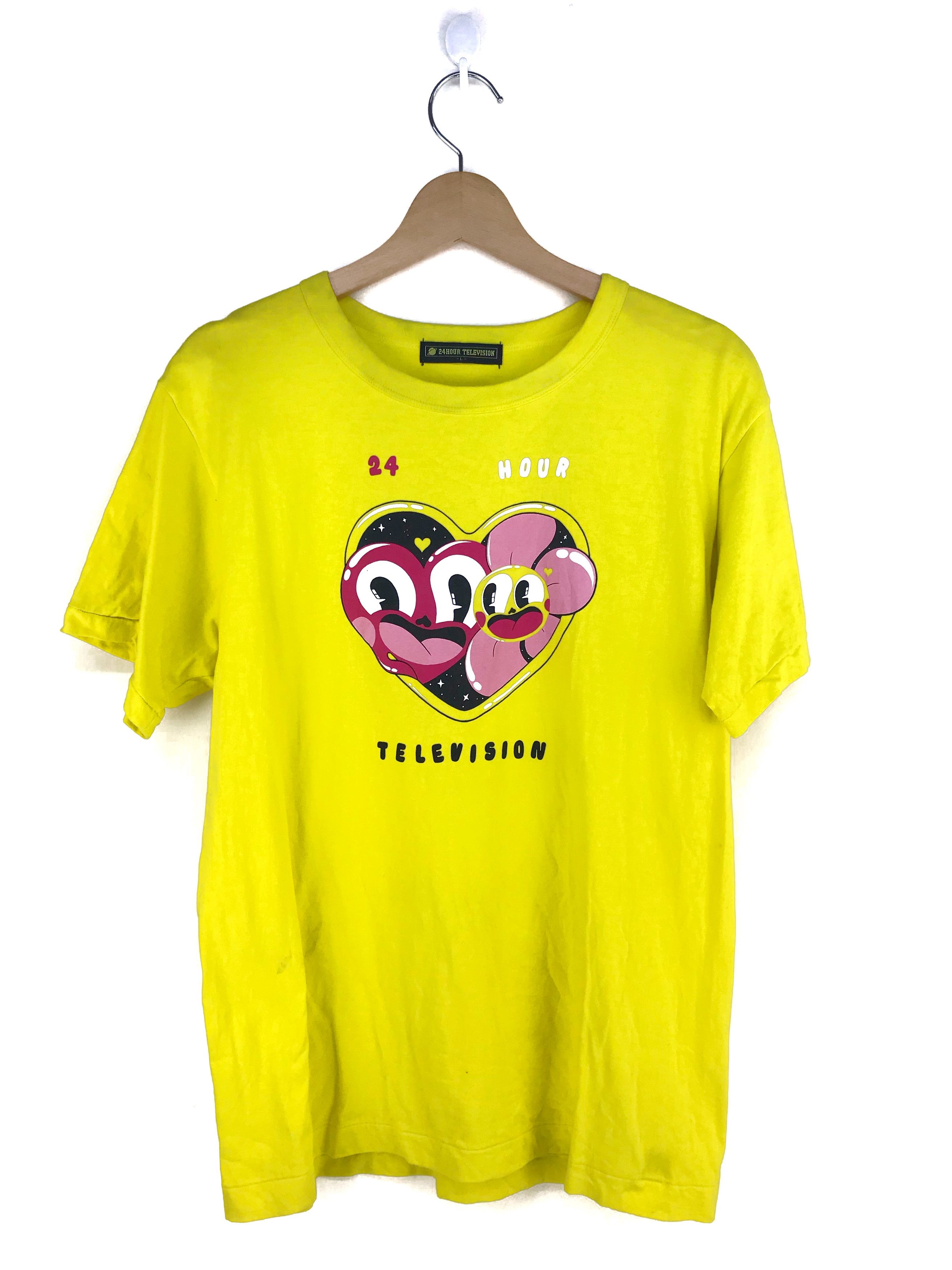 image of Takashi Mukarami X 24 Hour Television Shirt in Yellow, Men's (Size Medium)