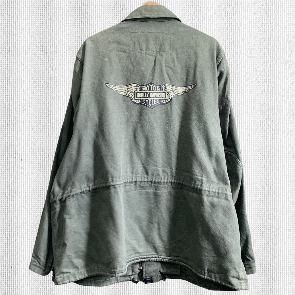 Harley Davidson Vintage Harley Davidson Multi Pocket Light Jacket Size US XXL / EU 58 / 5 - 2 Thumbnail