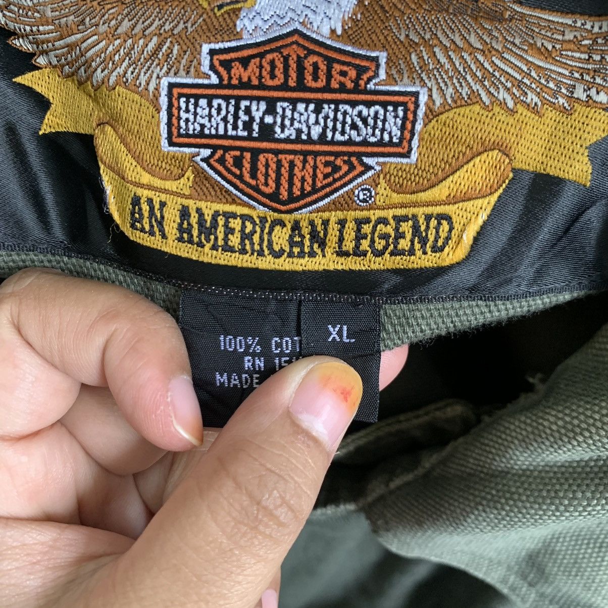 Harley Davidson Vintage Harley Davidson Multi Pocket Light Jacket Size US XXL / EU 58 / 5 - 6 Thumbnail