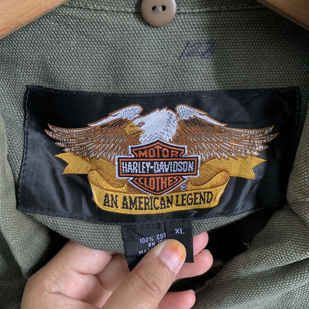 Harley Davidson Vintage Harley Davidson Multi Pocket Light Jacket Size US XXL / EU 58 / 5 - 5 Thumbnail