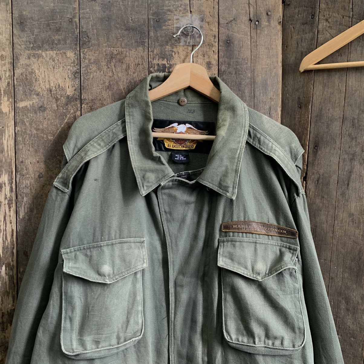 Harley Davidson Vintage Harley Davidson Multi Pocket Light Jacket Size US XXL / EU 58 / 5 - 3 Thumbnail