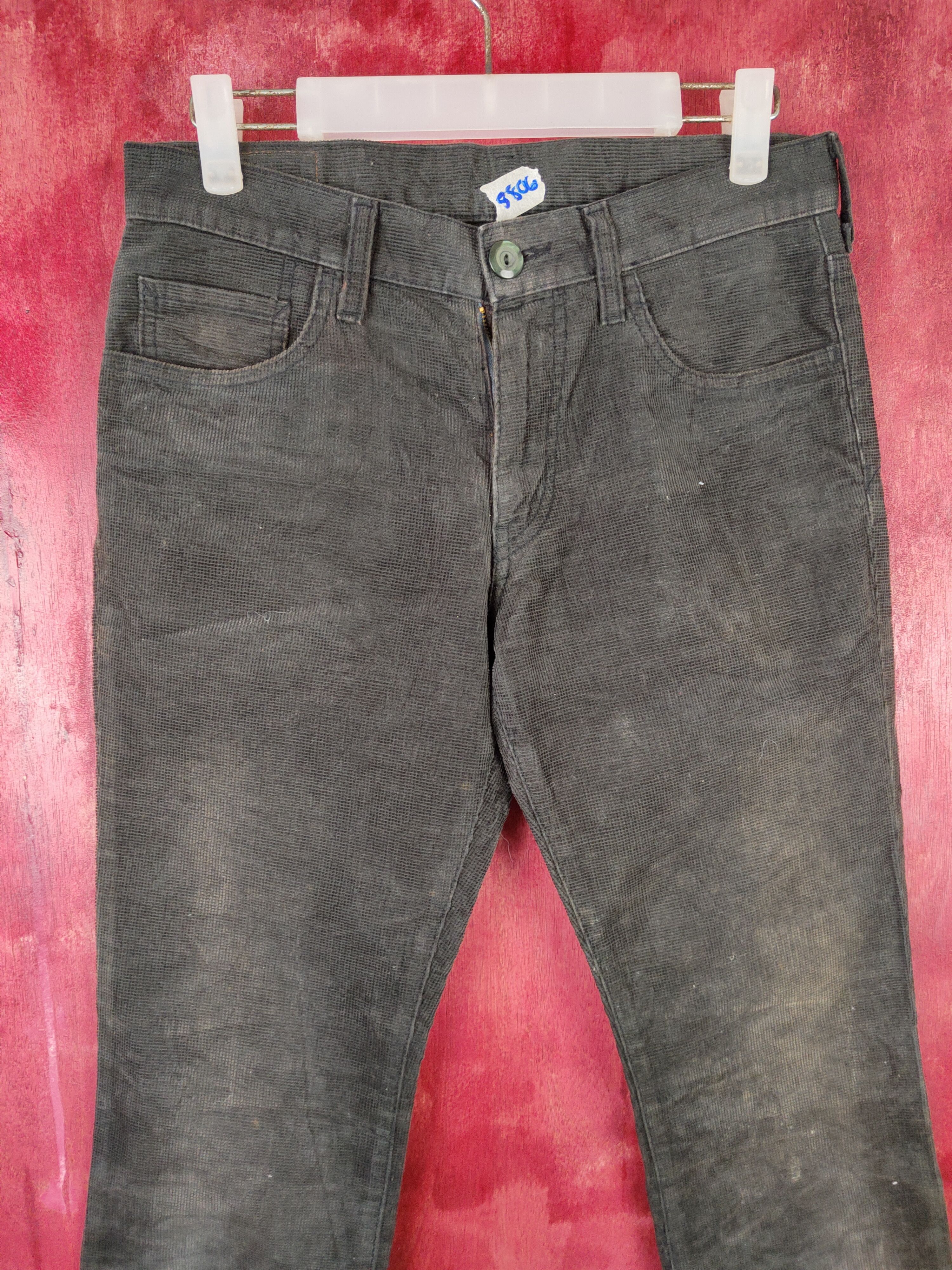 ABAHOUSE Abahouse Black Faded vintage Corduroy Pants #S583 Size 30" / US 8 / IT 44 - 2 Thumbnail