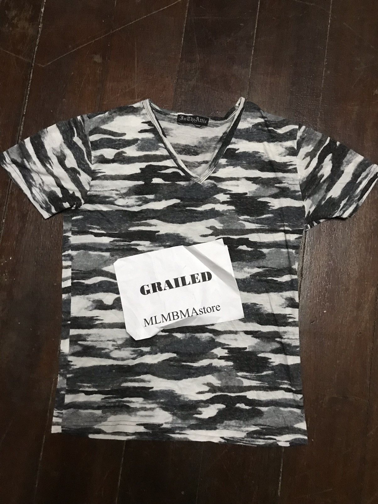 In The Attic × Seditionaries In the attic camo vneck tee slim fit Size US M / EU 48-50 / 2 - 1 Thumbnail