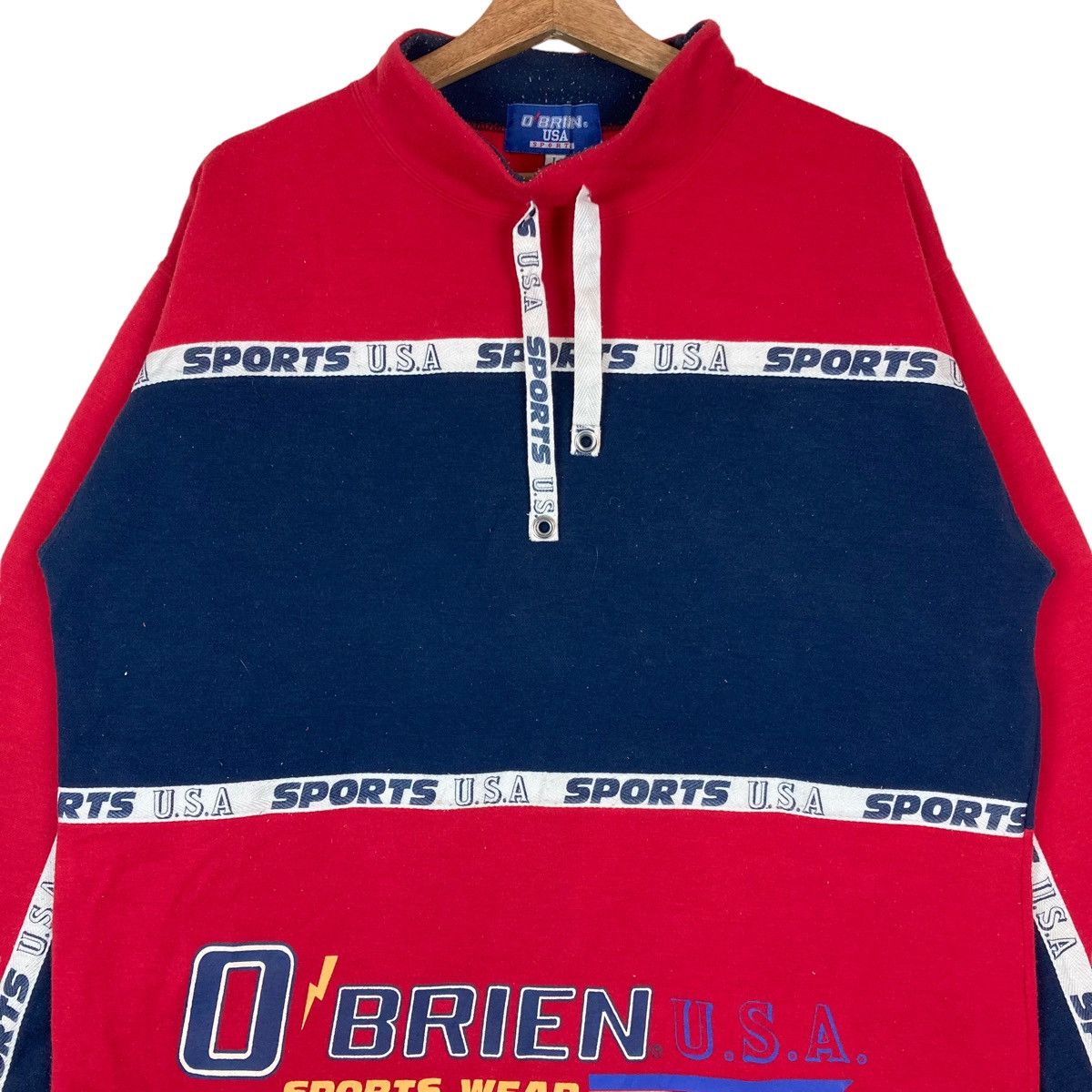Vintage Vintage O’Brien USA Sport Two Tone Pullover Jumper Sweatshir Size US L / EU 52-54 / 3 - 2 Thumbnail