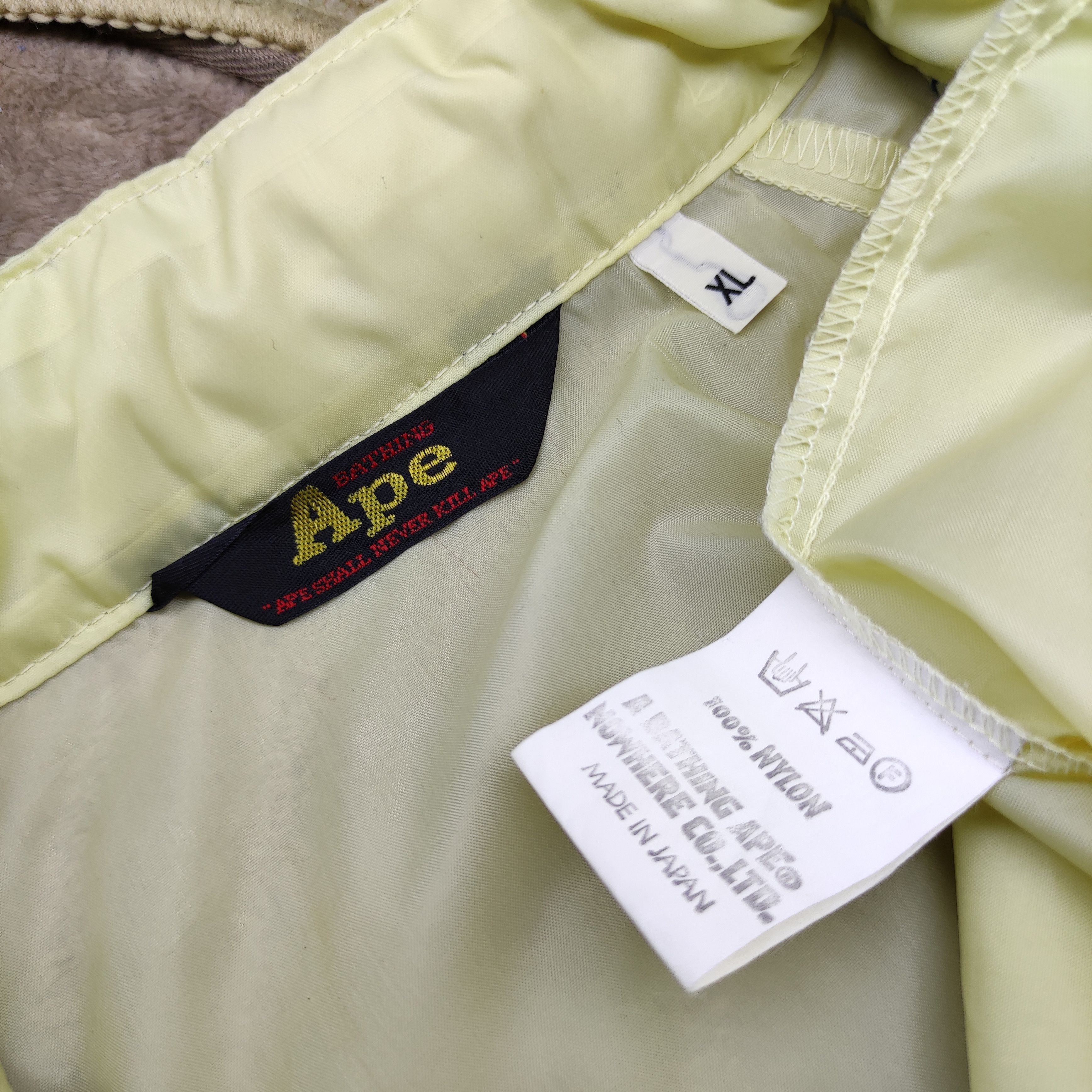 Bape × Vintage Vintage Bape Ape General nylon Jacket Size US XL / EU 56 / 4 - 9 Thumbnail