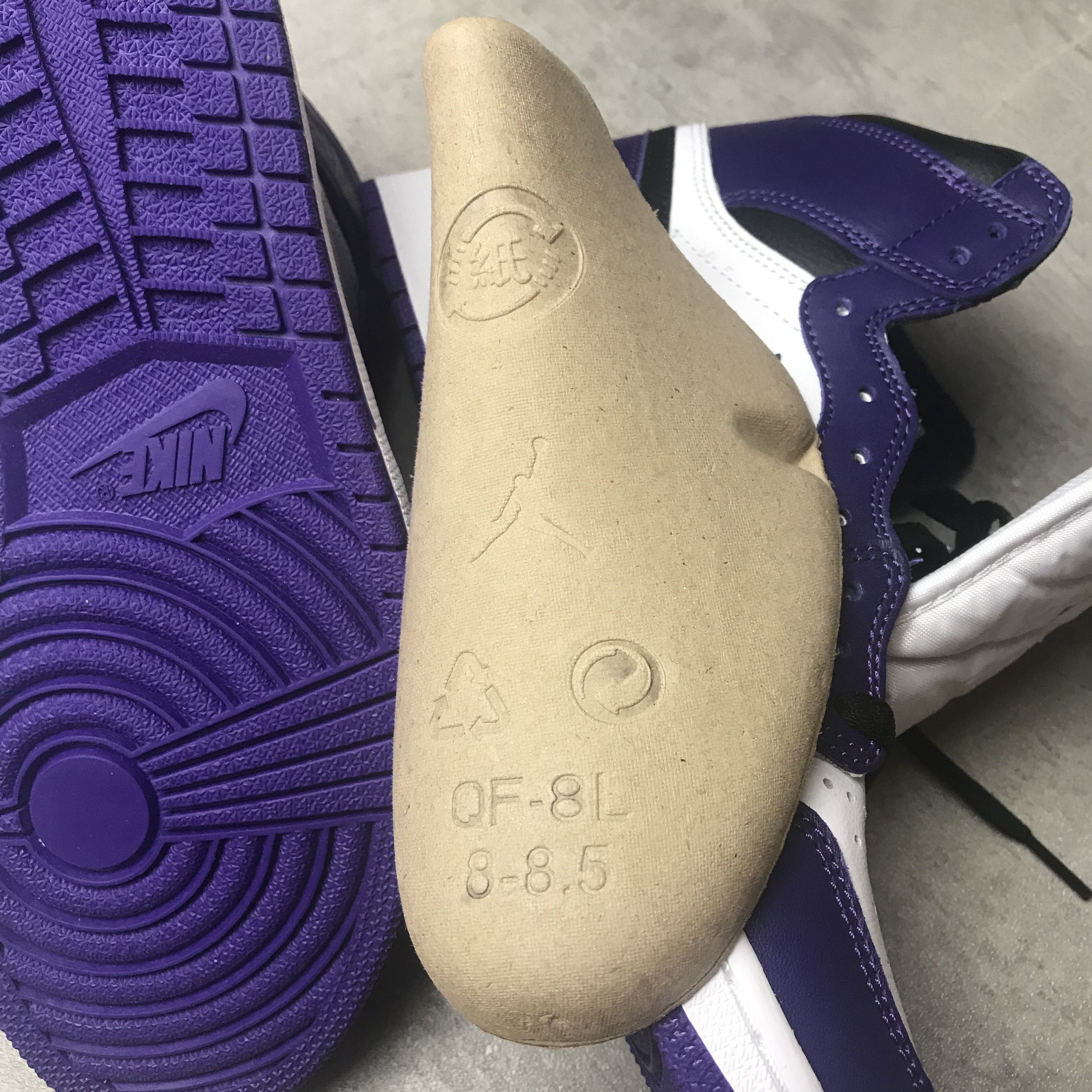 Jordan Brand NIKE Air Jordan 1 Retro High Purple Court 2.0 Size US 9.5 / EU 42-43 - 14 Thumbnail