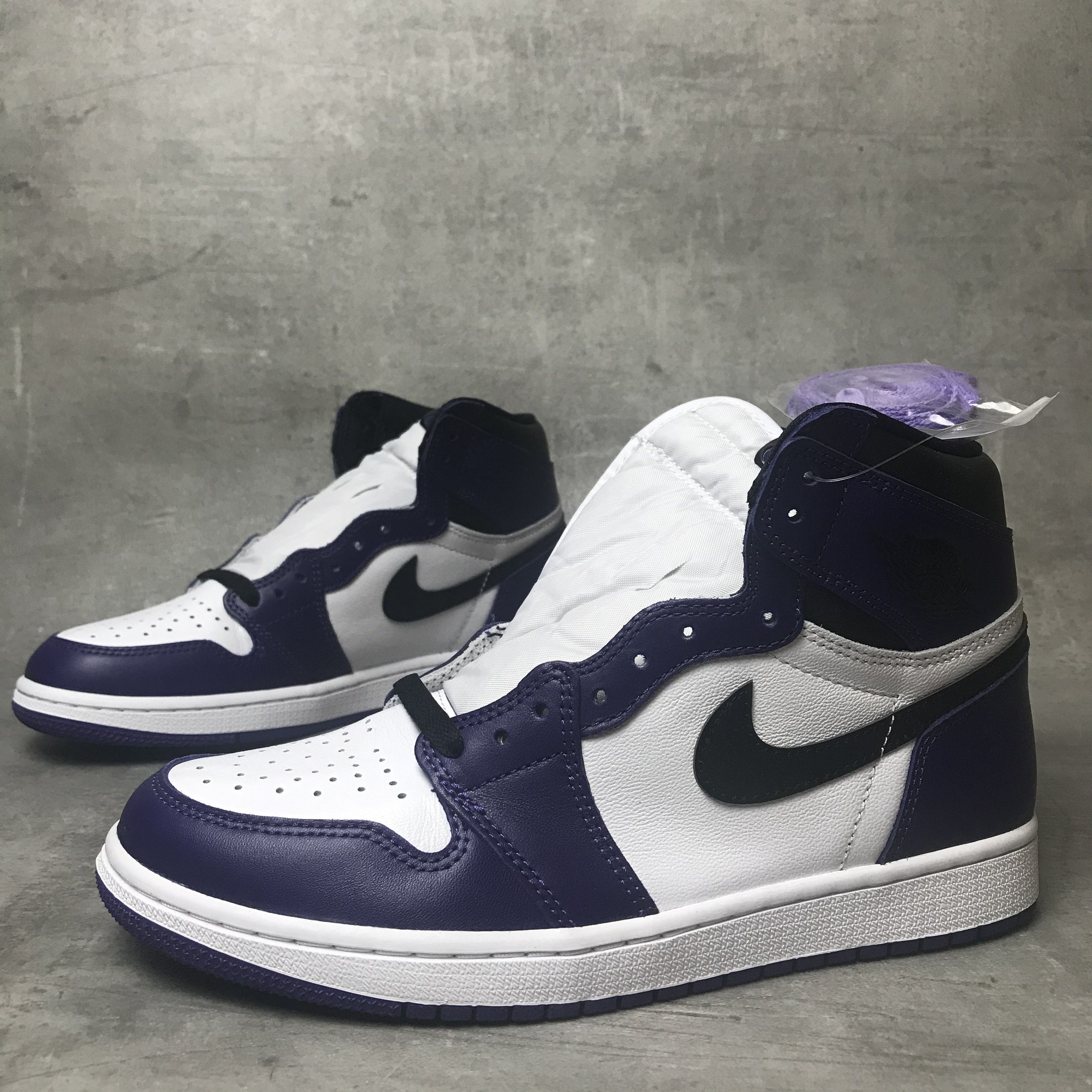 Jordan Brand NIKE Air Jordan 1 Retro High Purple Court 2.0 Size US 9.5 / EU 42-43 - 2 Thumbnail