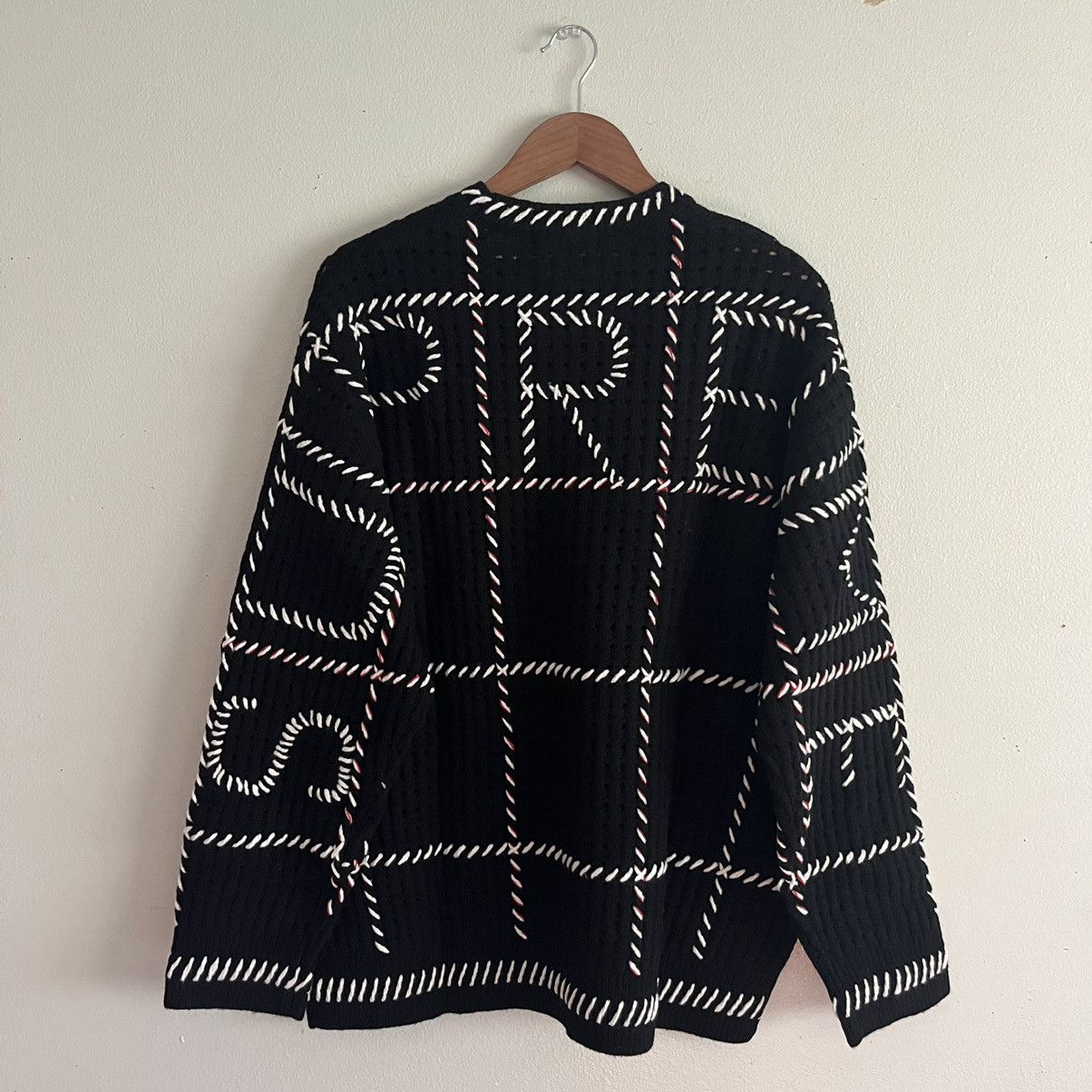 1*1様 『期間限定値下げ☆』Supreme quilt stitch swea Supreme Quilt Stitch Sweater Black Men's - SS23 - US