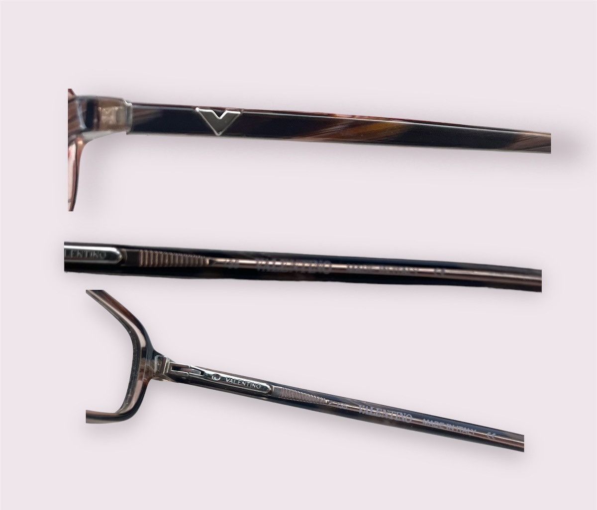 Valentino Valentino Eyeglasses Frames Vintage Glasses + Case Size ONE SIZE - 14 Thumbnail