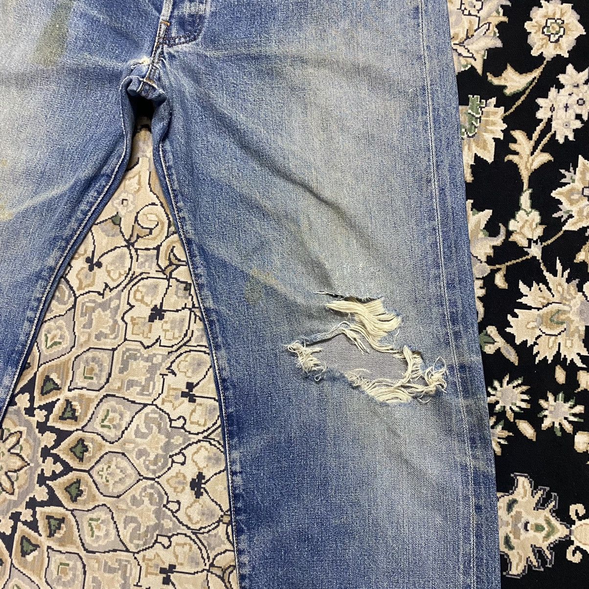 Levi's Vintage 90s Levis 501 Big E Redline Jeans Distressed Size US 33 - 6 Thumbnail