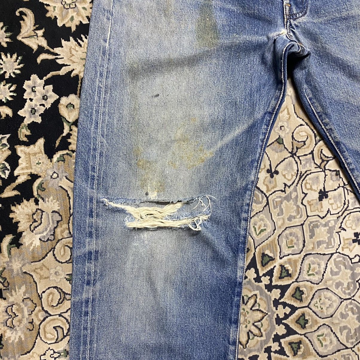 Levi's Vintage 90s Levis 501 Big E Redline Jeans Distressed Size US 33 - 5 Thumbnail