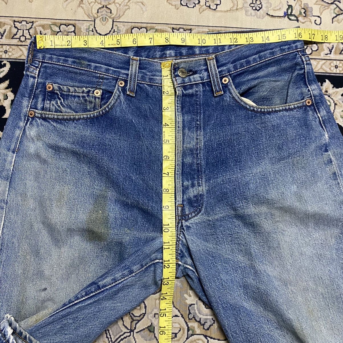 Levi's Vintage 90s Levis 501 Big E Redline Jeans Distressed Size US 33 - 21 Thumbnail