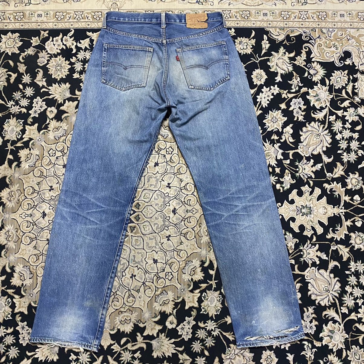 Levi's Vintage 90s Levis 501 Big E Redline Jeans Distressed Size US 33 - 8 Thumbnail