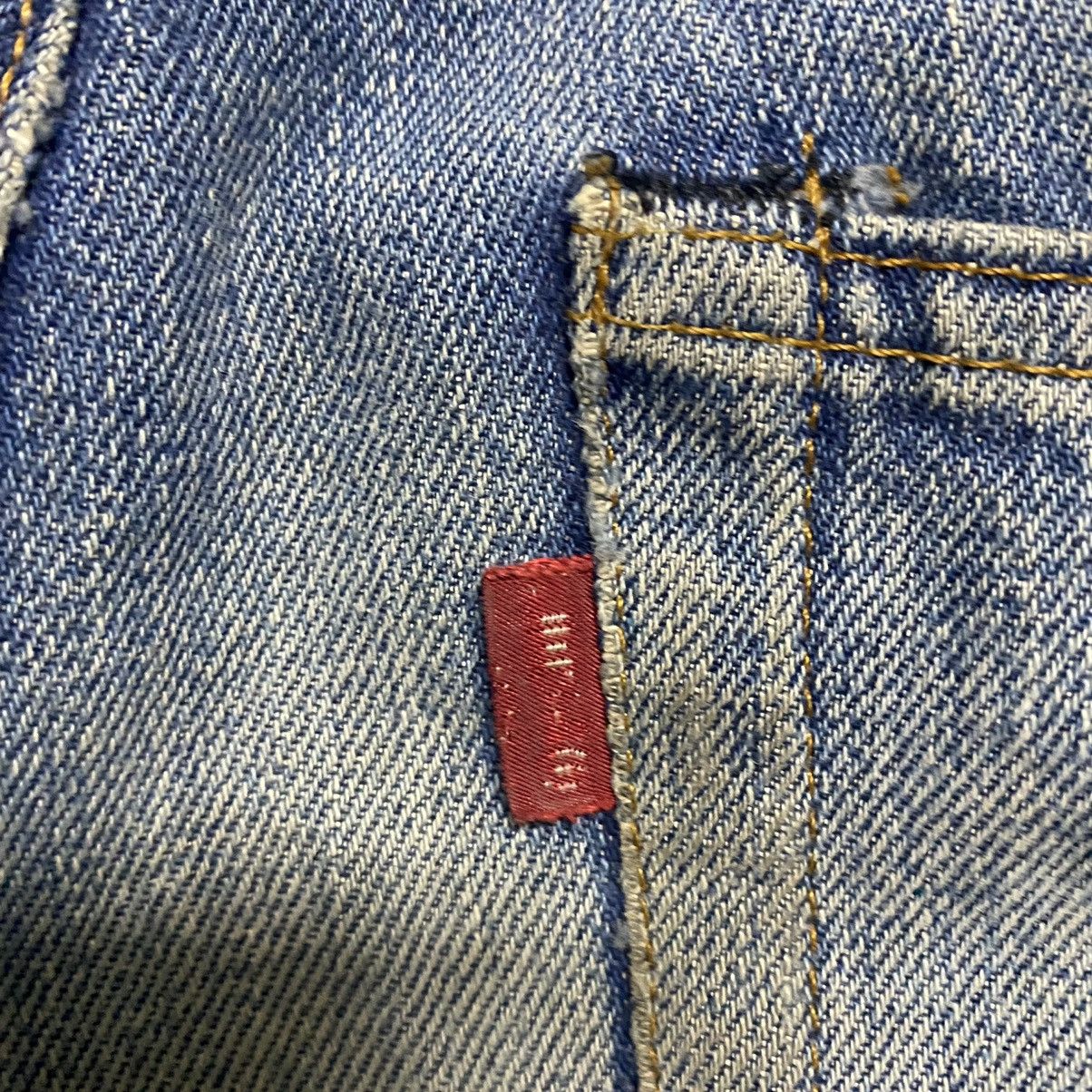 Levi's Vintage 90s Levis 501 Big E Redline Jeans Distressed Size US 33 - 18 Thumbnail