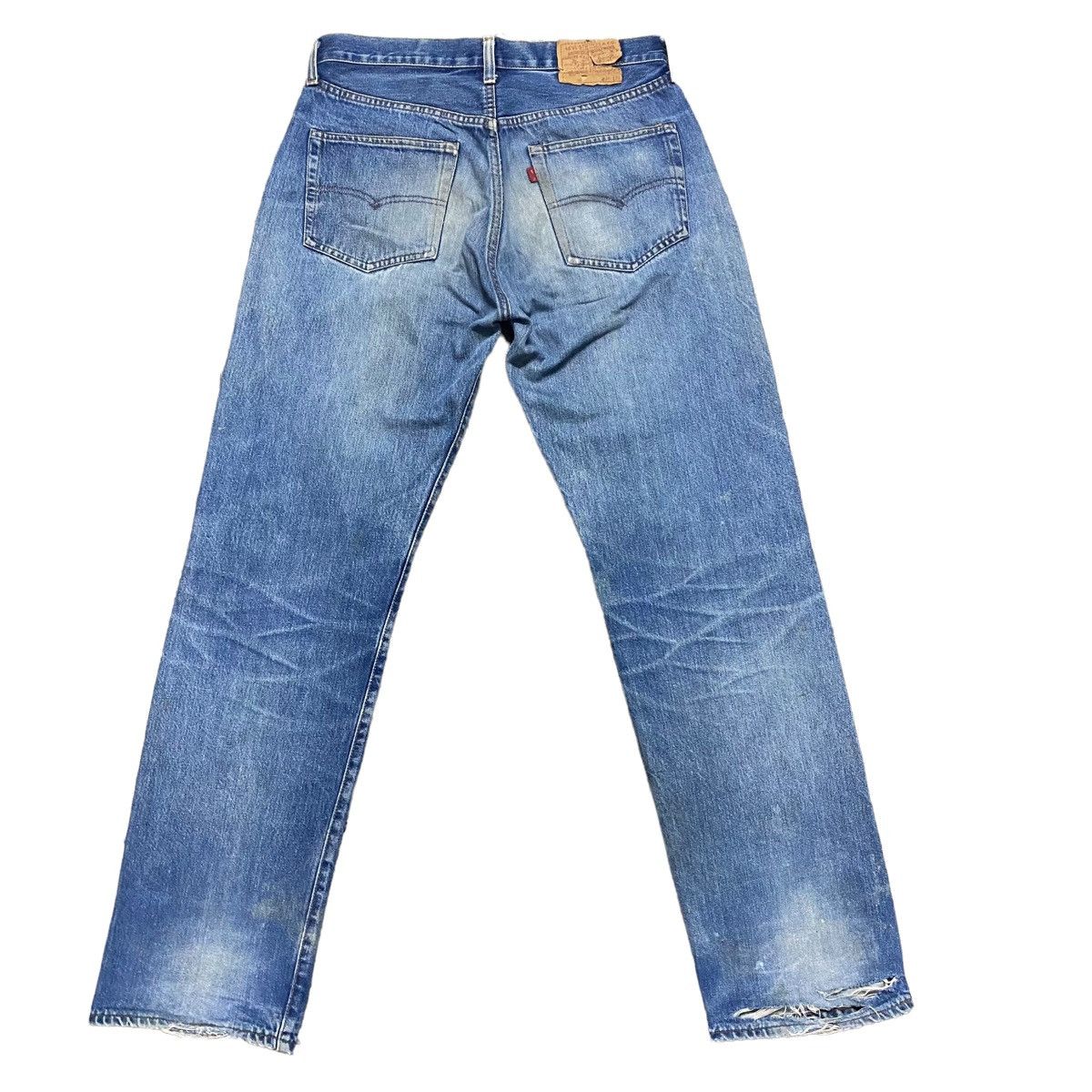 Levi's Vintage 90s Levis 501 Big E Redline Jeans Distressed Size US 33 - 2 Thumbnail