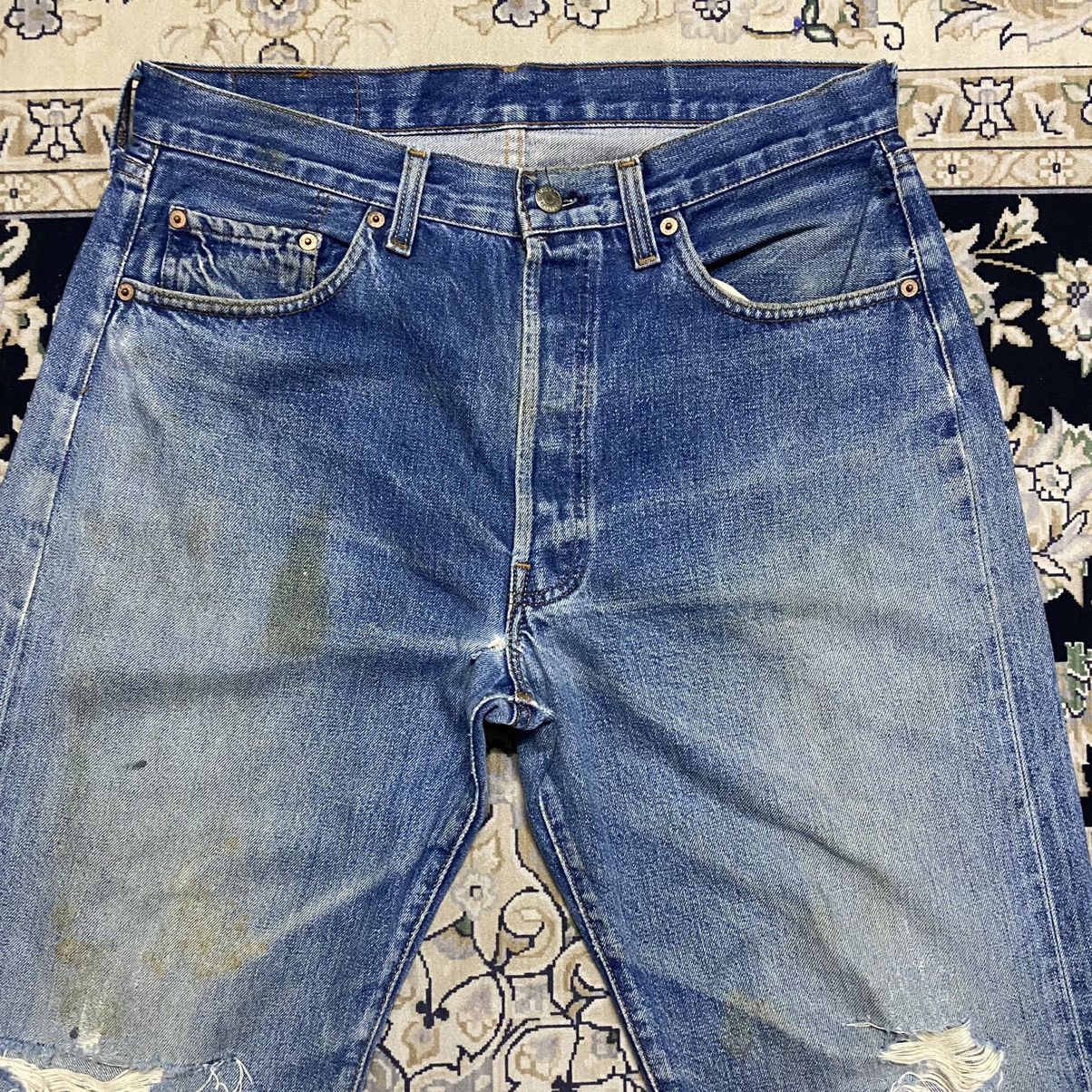 Levi's Vintage 90s Levis 501 Big E Redline Jeans Distressed Size US 33 - 4 Thumbnail