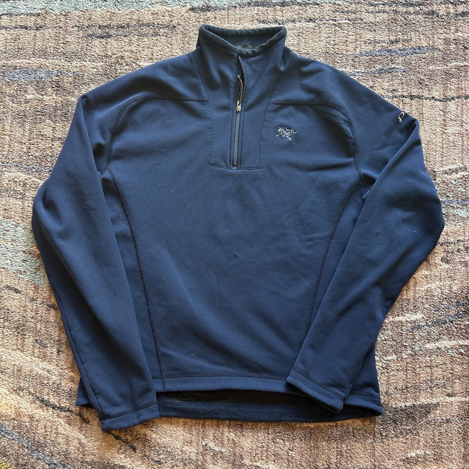 Men's Vintage Arc'teryx Blue Fleece Pullover Jacket Sz Large