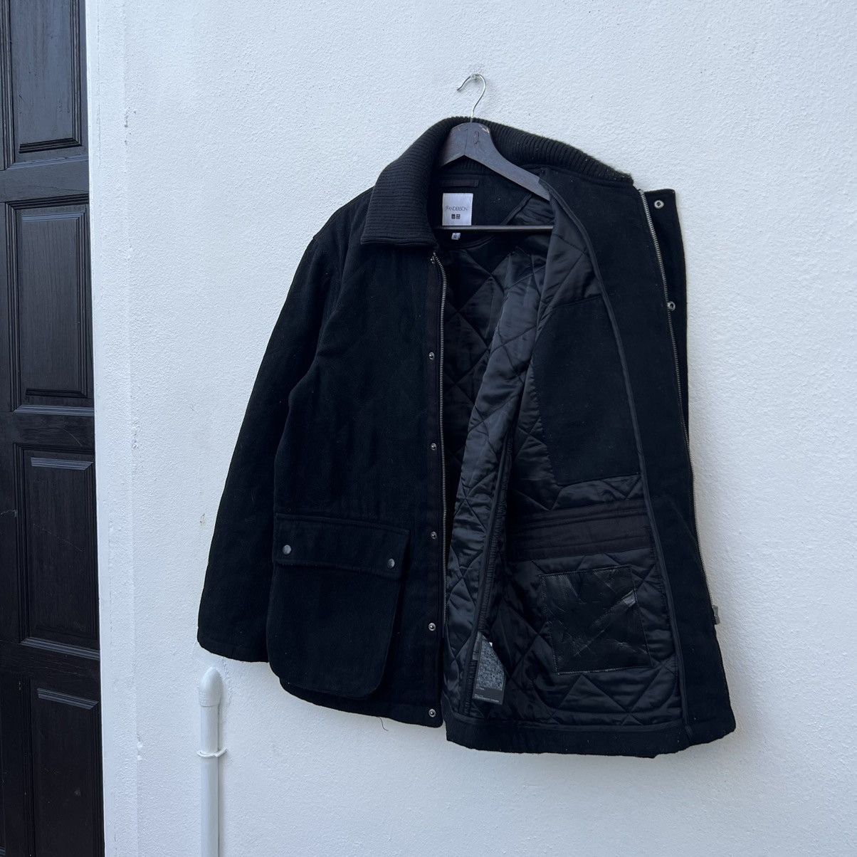 Japanese Brand ICONIC ULTIMATE BLACK J.W ANDERSON UNIQLO JAPAN CARGO JACKET Size US L / EU 52-54 / 3 - 11 Thumbnail