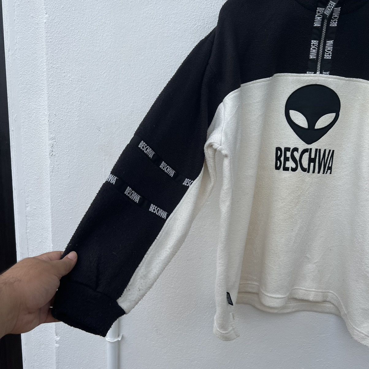 Japanese Brand VINTAGE BESCHWA NEVADA USA BIG LOGO FLEECE JACKET Size US L / EU 52-54 / 3 - 6 Thumbnail