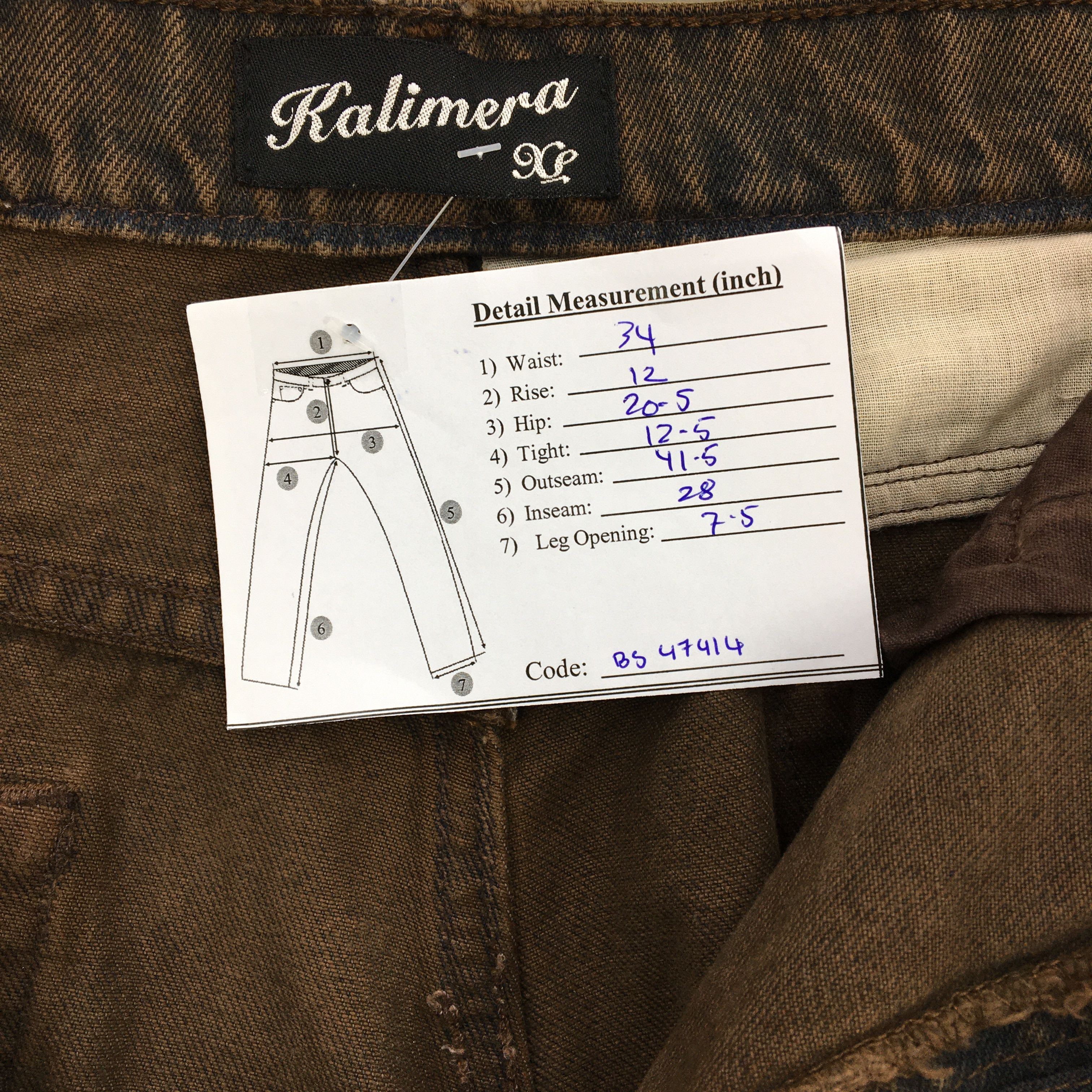 Levi's Vintage Levis X Kalimera Denim Levi's Jeans Pants - BS47414. Size US 34 / EU 50 - 12 Thumbnail