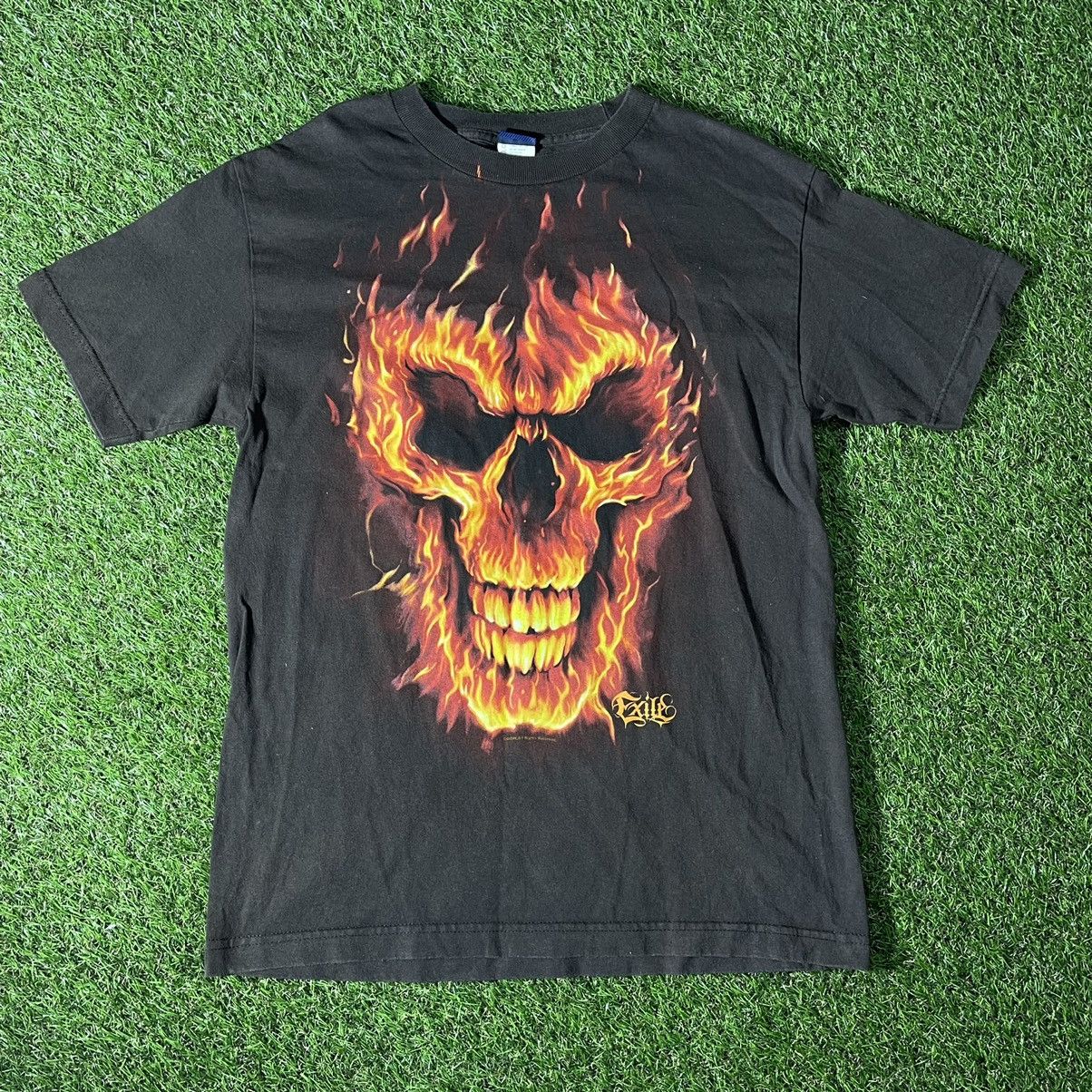 Band Tees Vintage Y2K Skulls Vamp Devil Dead Face Horror Print Tee Size US L / EU 52-54 / 3 - 1 Thumbnail