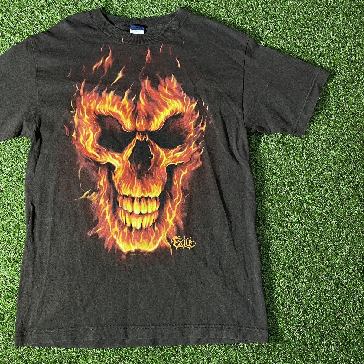 Band Tees Vintage Y2K Skulls Vamp Devil Dead Face Horror Print Tee Size US L / EU 52-54 / 3 - 2 Thumbnail