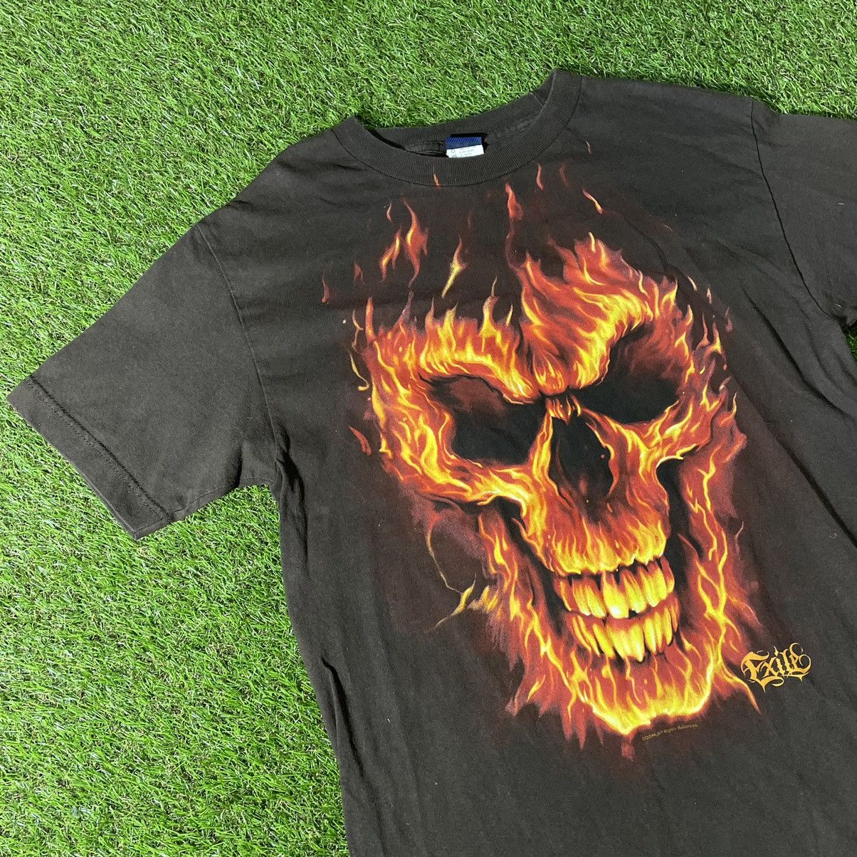 Band Tees Vintage Y2K Skulls Vamp Devil Dead Face Horror Print Tee Size US L / EU 52-54 / 3 - 3 Thumbnail