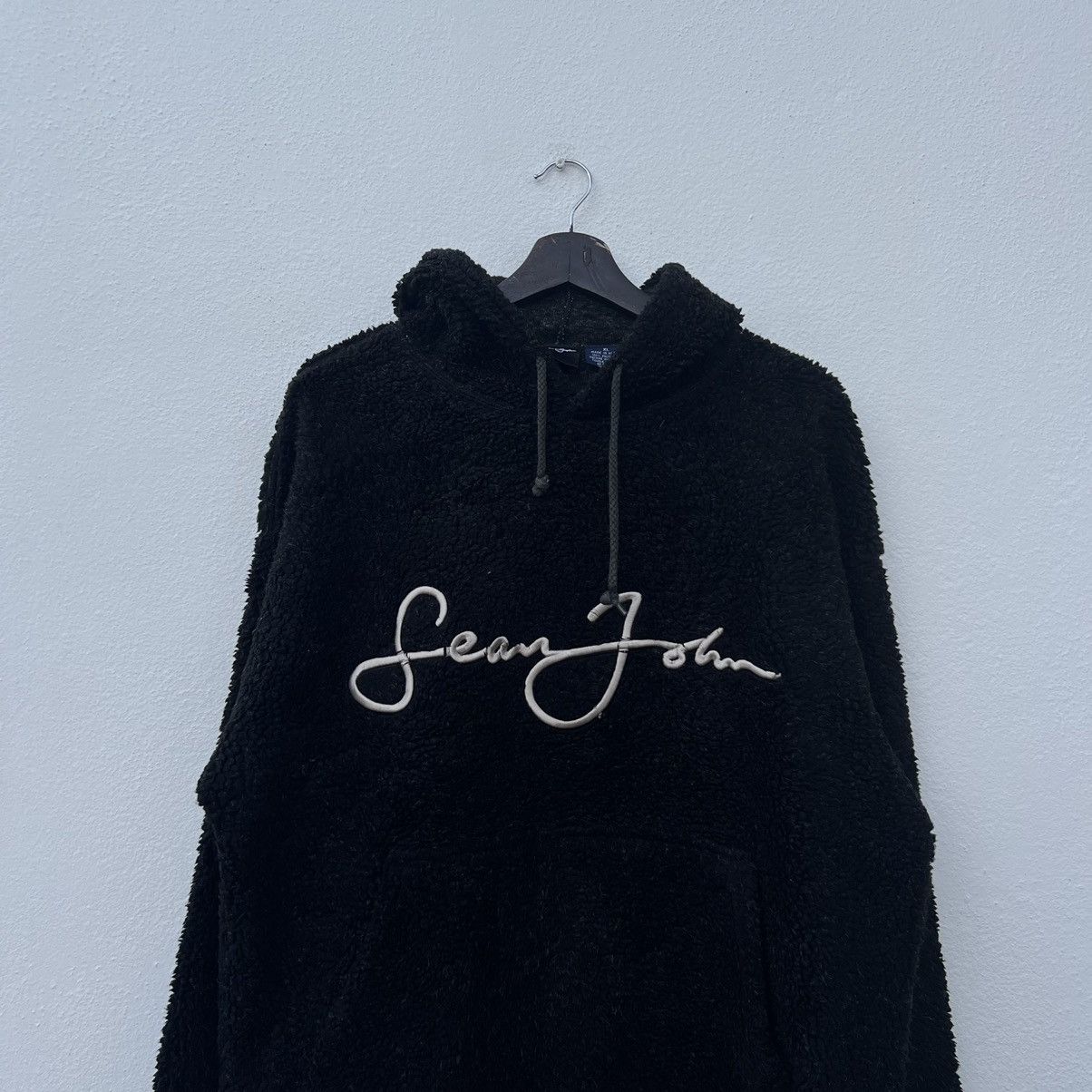 Japanese Brand MOHAIR FLEECE HOODIE JACKET SEAN JOHN BIG LOGO Size US XL / EU 56 / 4 - 3 Thumbnail