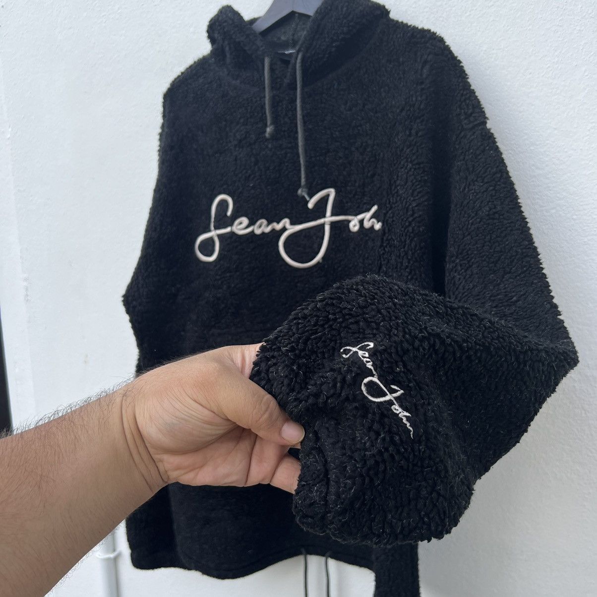 Japanese Brand MOHAIR FLEECE HOODIE JACKET SEAN JOHN BIG LOGO Size US XL / EU 56 / 4 - 5 Thumbnail