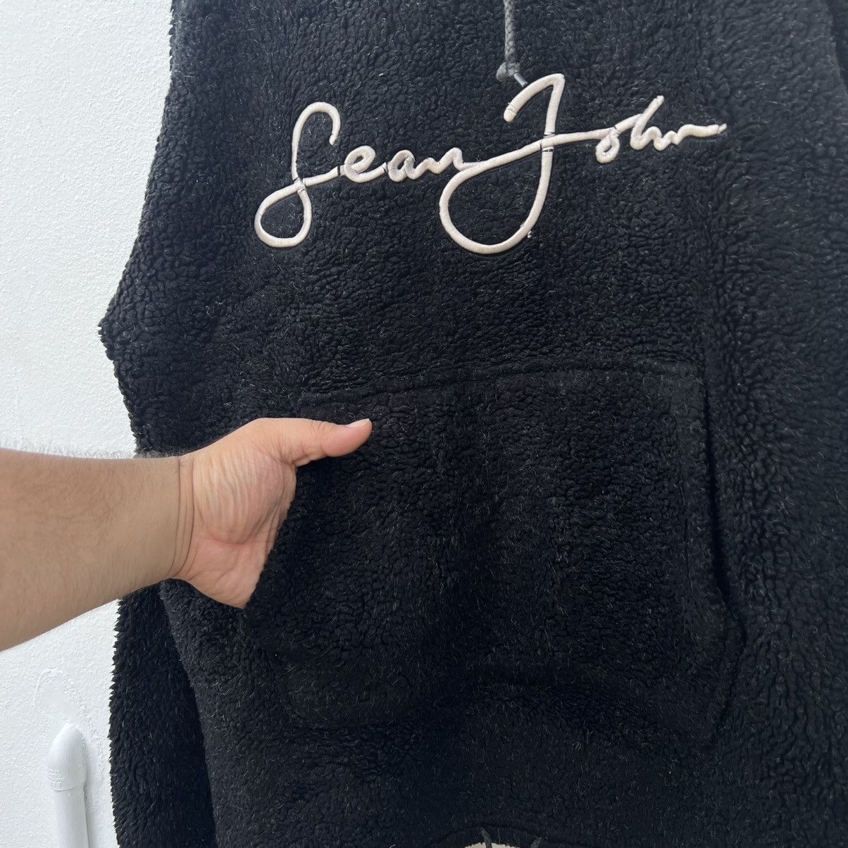 Japanese Brand MOHAIR FLEECE HOODIE JACKET SEAN JOHN BIG LOGO Size US XL / EU 56 / 4 - 4 Thumbnail