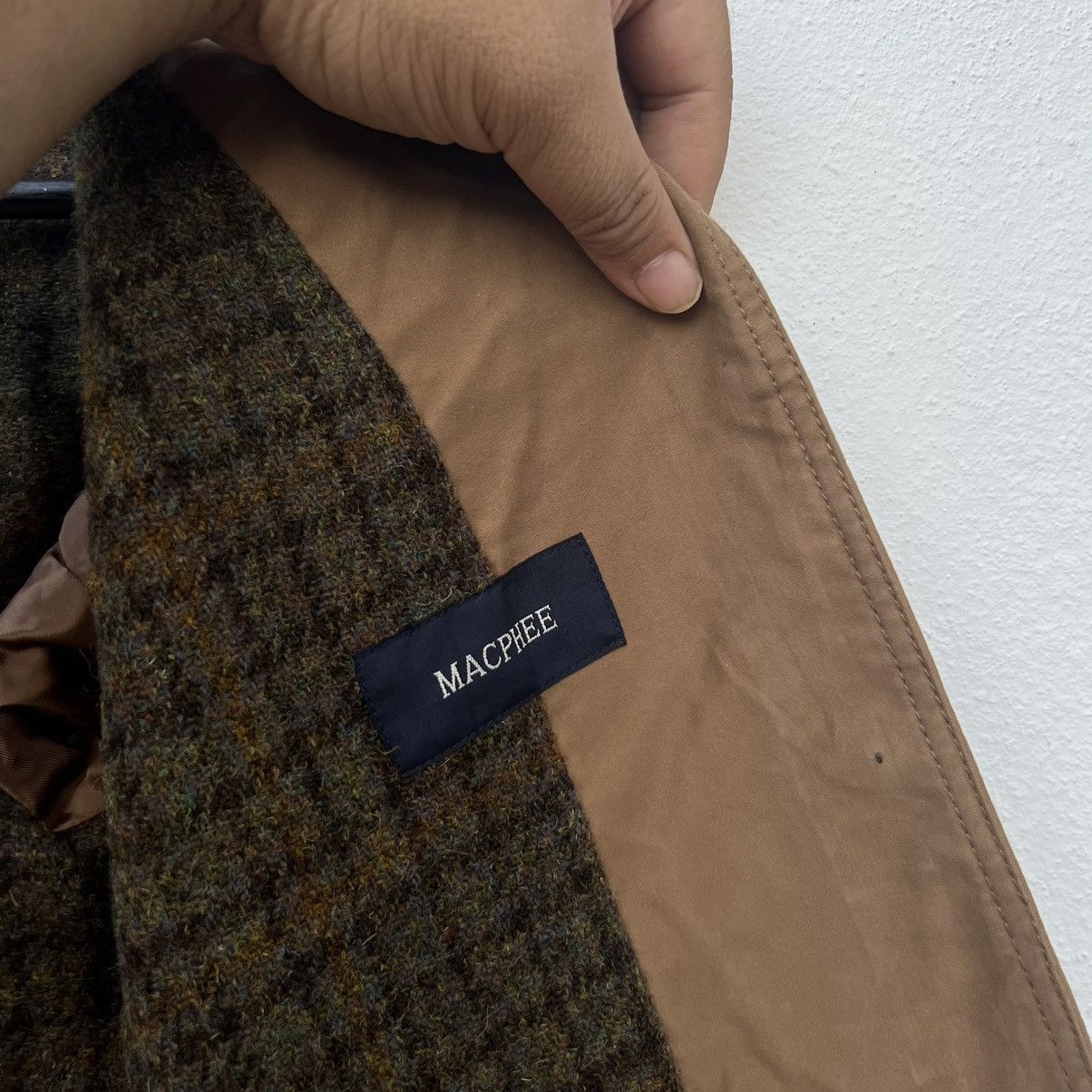 Harris Tweed VINTAGE HARRIS TWEED MACHEE CROPPED JACKET Size US M / EU 48-50 / 2 - 10 Thumbnail