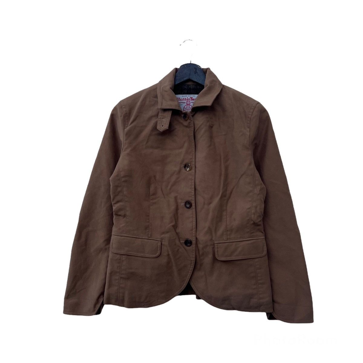Harris Tweed VINTAGE HARRIS TWEED MACHEE CROPPED JACKET Size US M / EU 48-50 / 2 - 1 Thumbnail