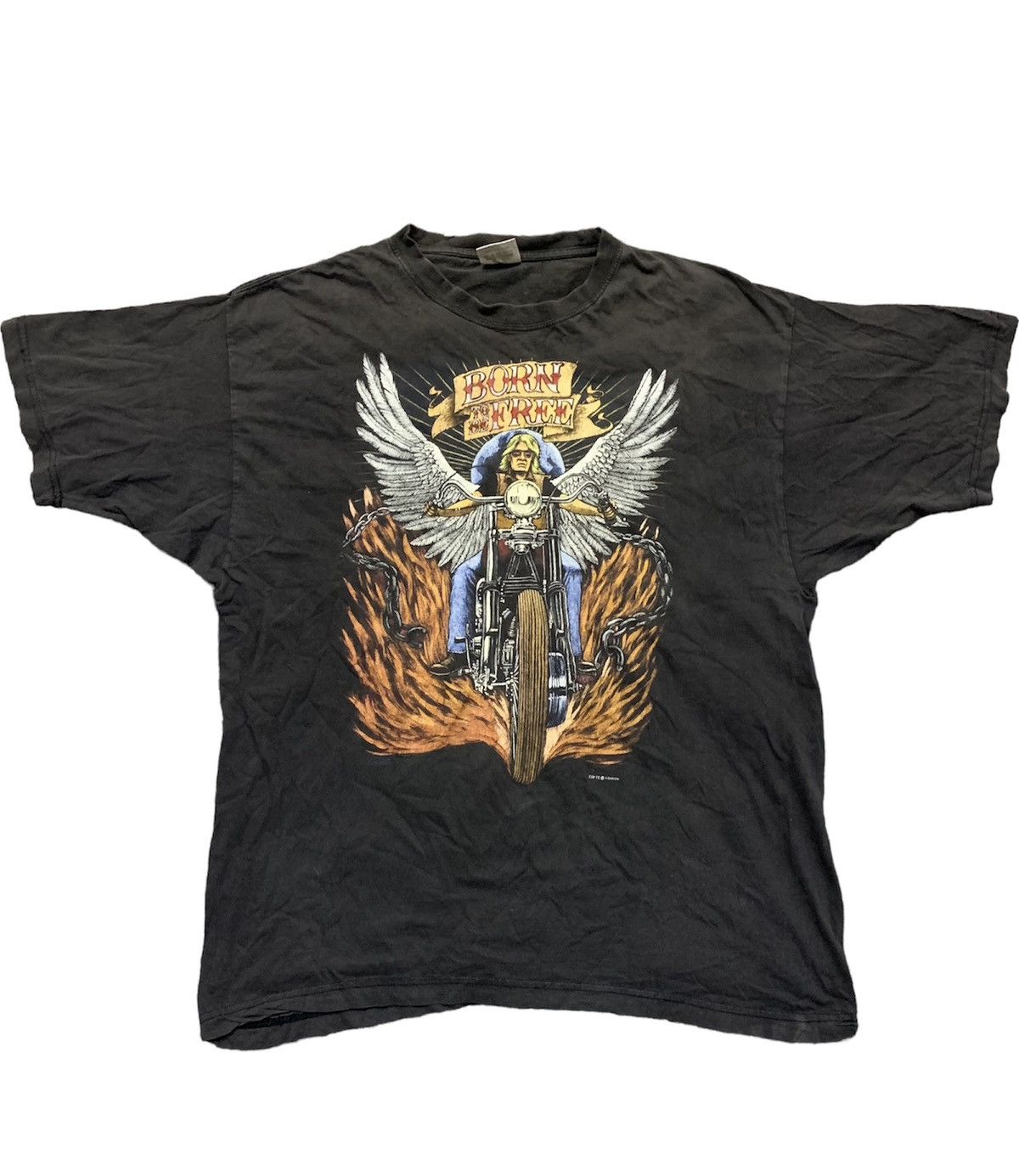 Band Tees Vintage Born to be Free Band Tees Rock Size US XL / EU 56 / 4 - 1 Thumbnail