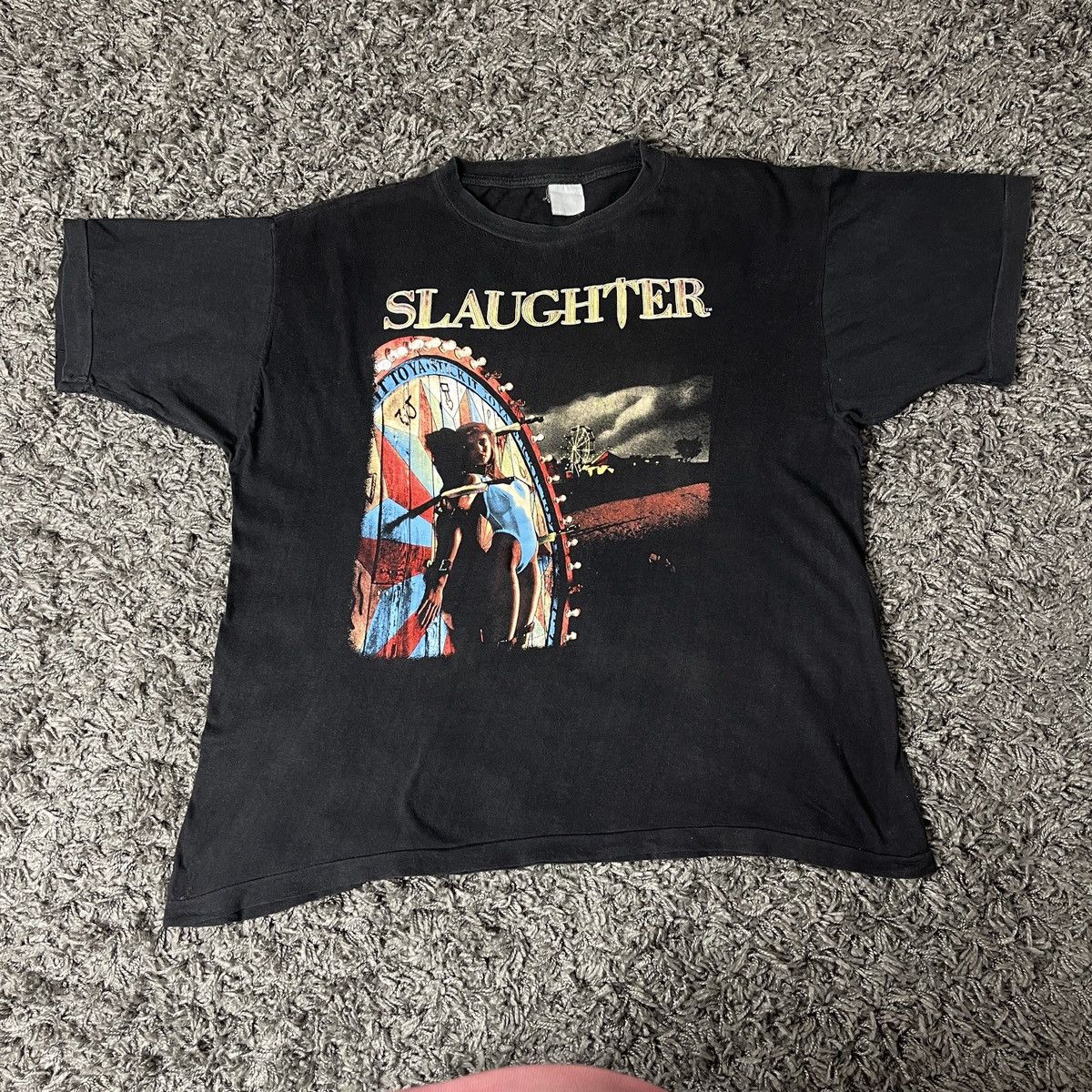 Band Tees Vintage Slaughter Concert T Shirt Stick It To Ya Rock tees Size US L / EU 52-54 / 3 - 5 Thumbnail
