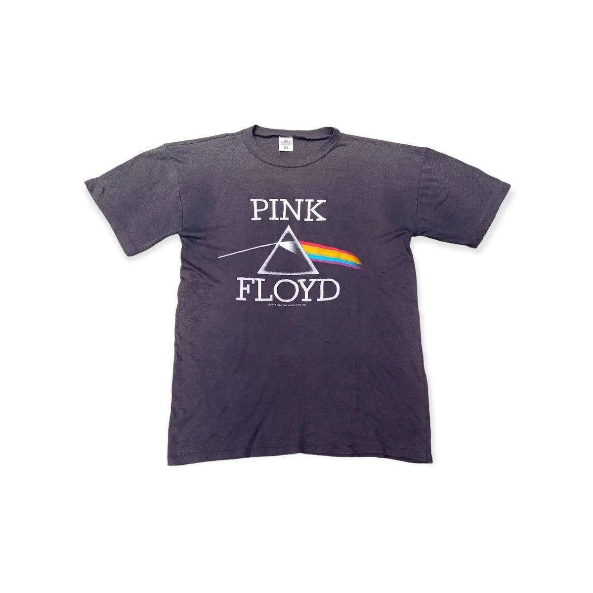 image of Vintage 80's Pink Floyd Band Tees in Black, Men's (Size Medium)