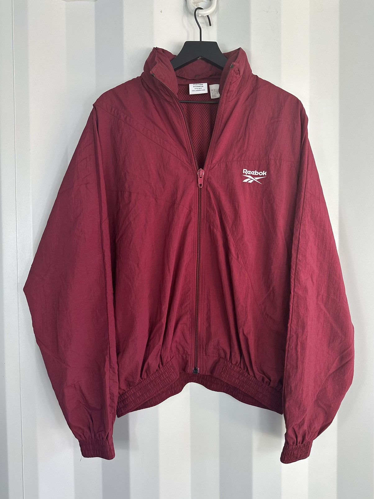 Reebok Vetements 2017 Bomber Track Jacket with Hood Grailed